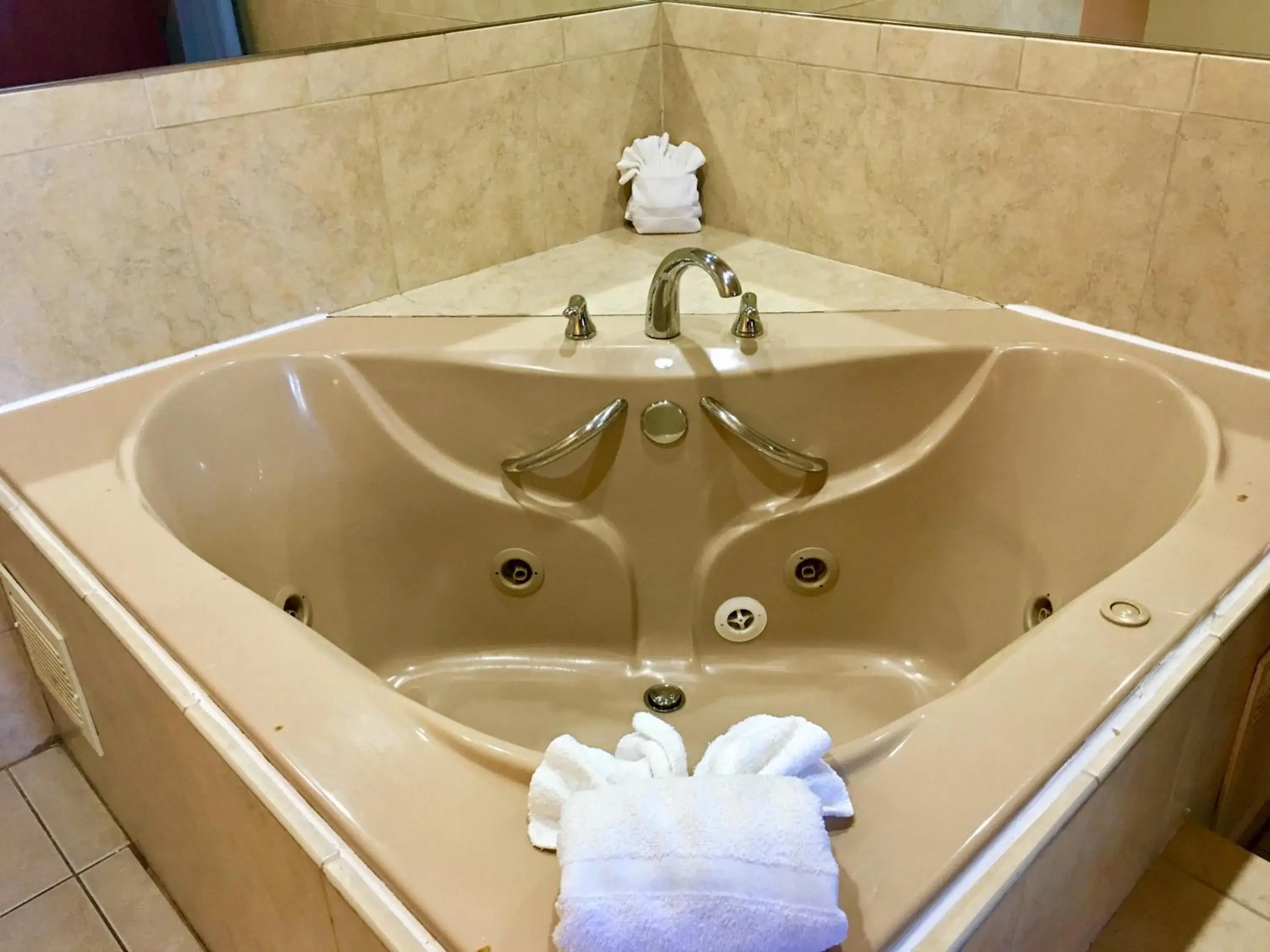 Hot Tub, Bathroom in Red Carpet Inn - Stamford