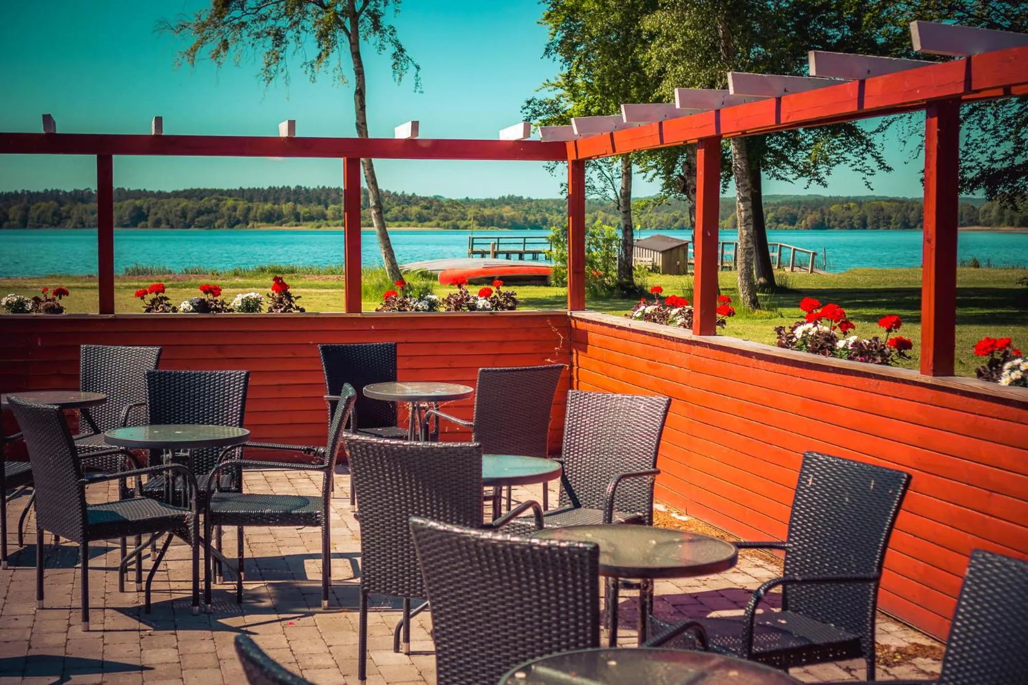 Lake view in Danhostel Skanderborg