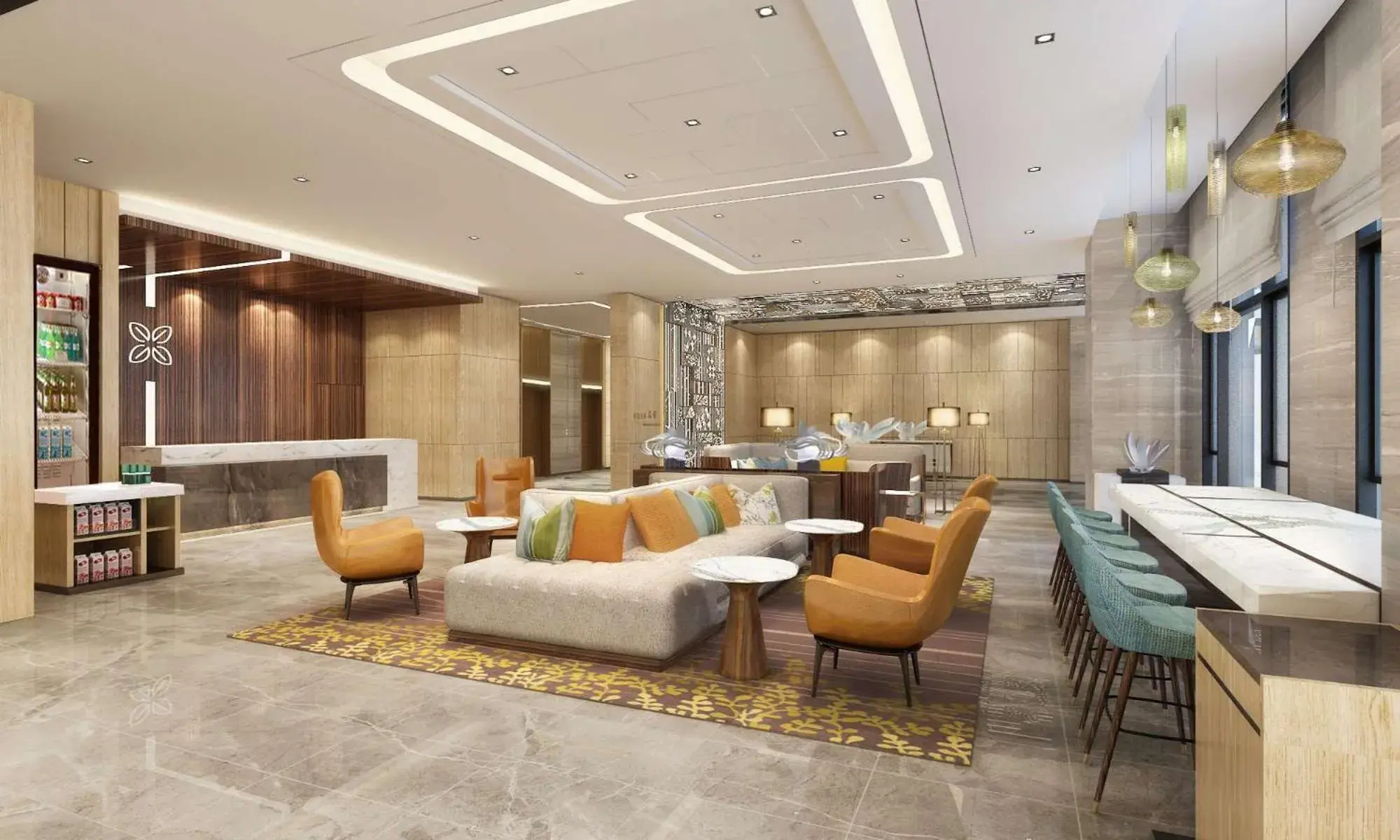 Lobby or reception in Hilton Garden Inn Shiyan Lobby or reception in Hilton Garden Inn Shiyan