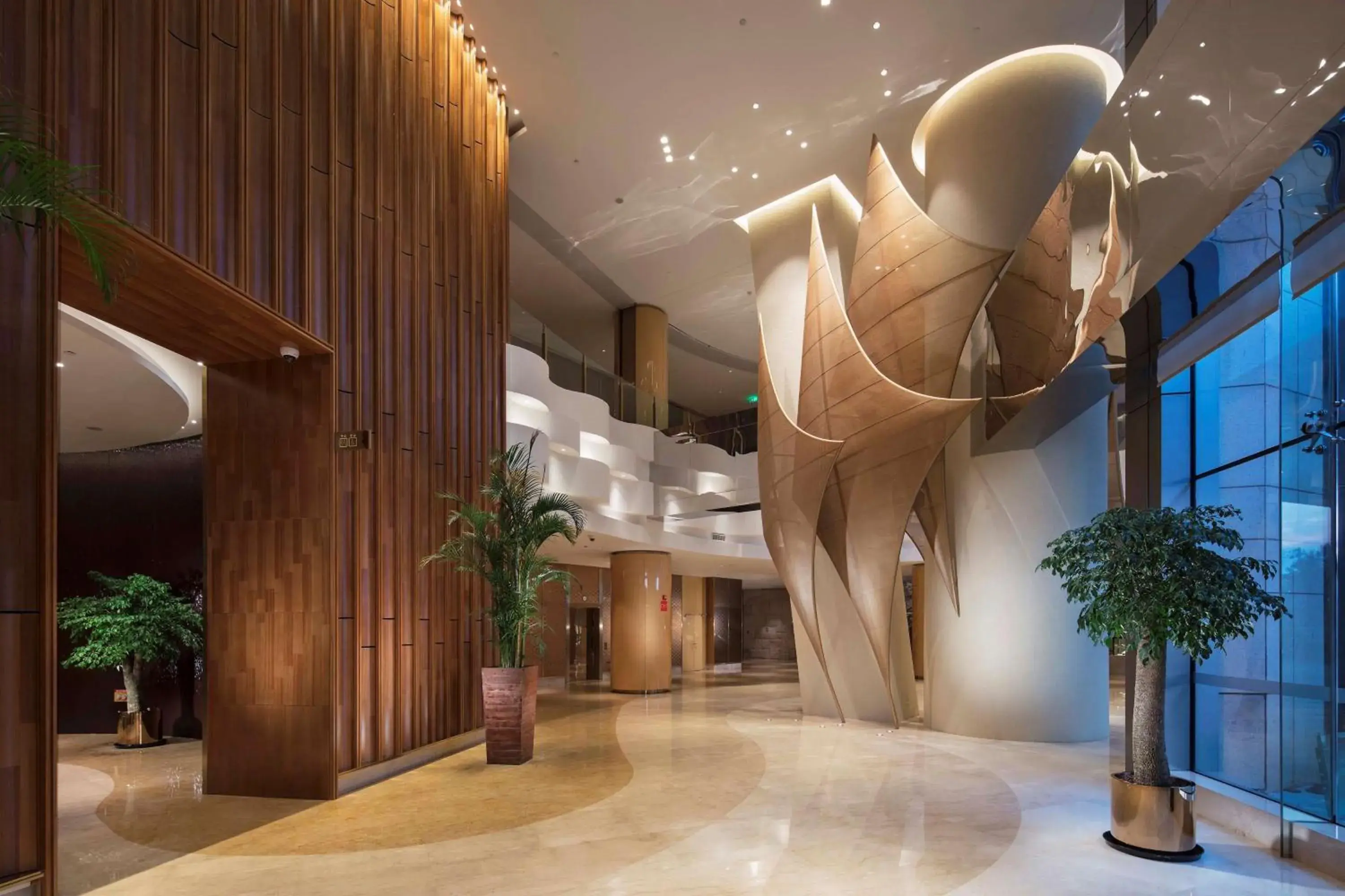Lobby or reception in Hilton Yantai Lobby or reception in Hilton Yantai