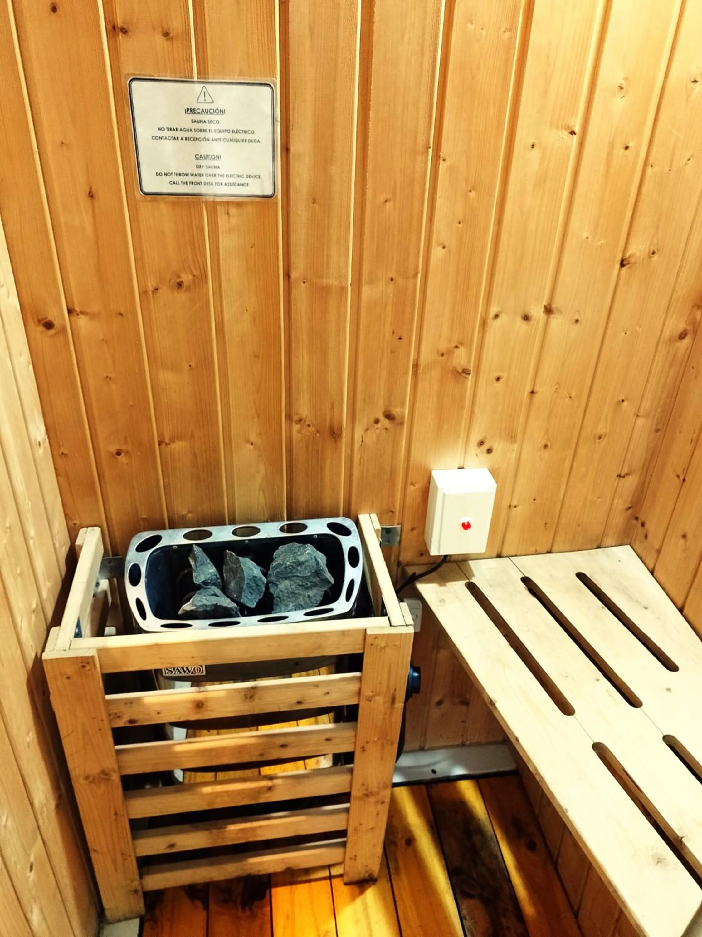 Sauna in CasaCalma Hotel