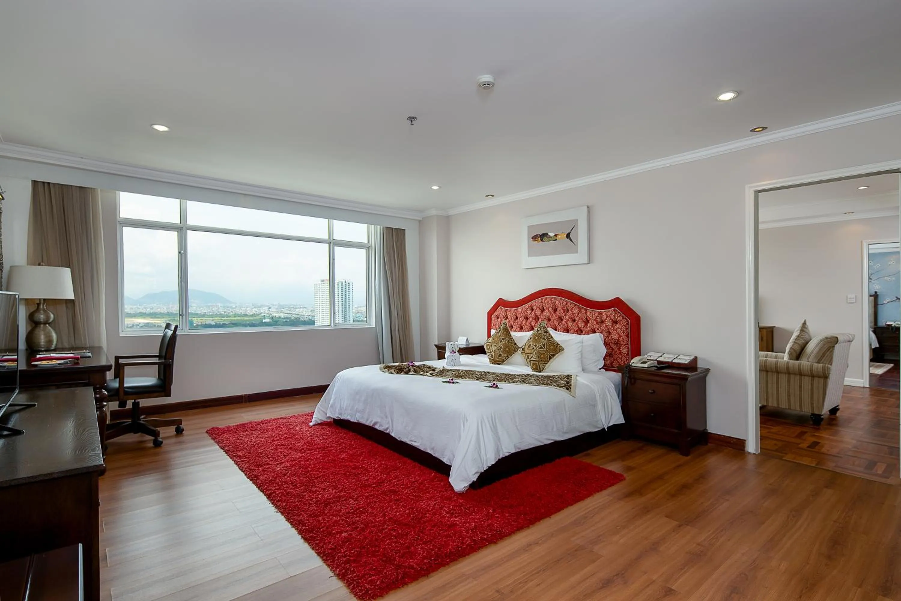 Bed in Muong Thanh Luxury Song Han Hotel