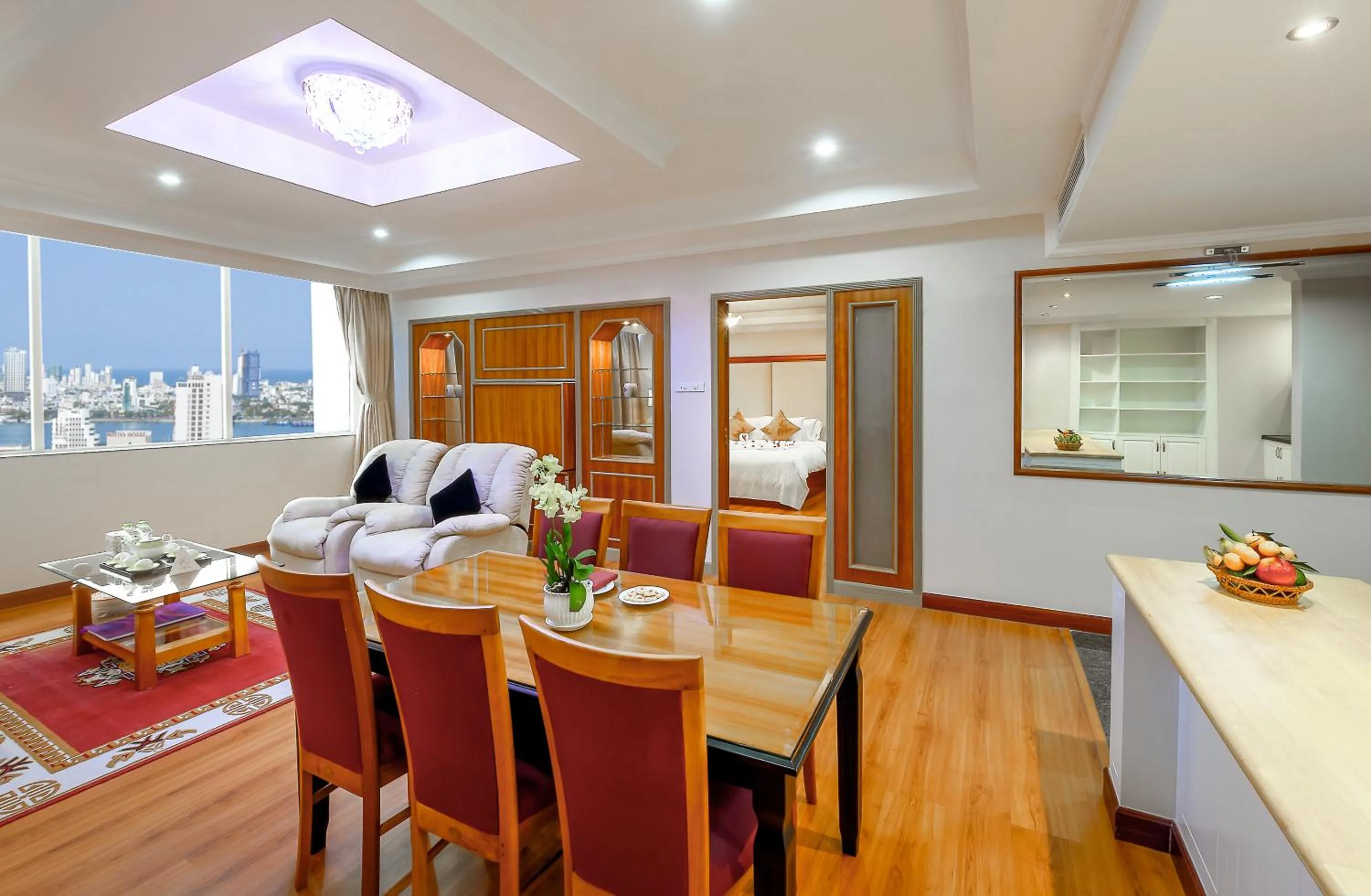 Living room in Muong Thanh Luxury Song Han Hotel