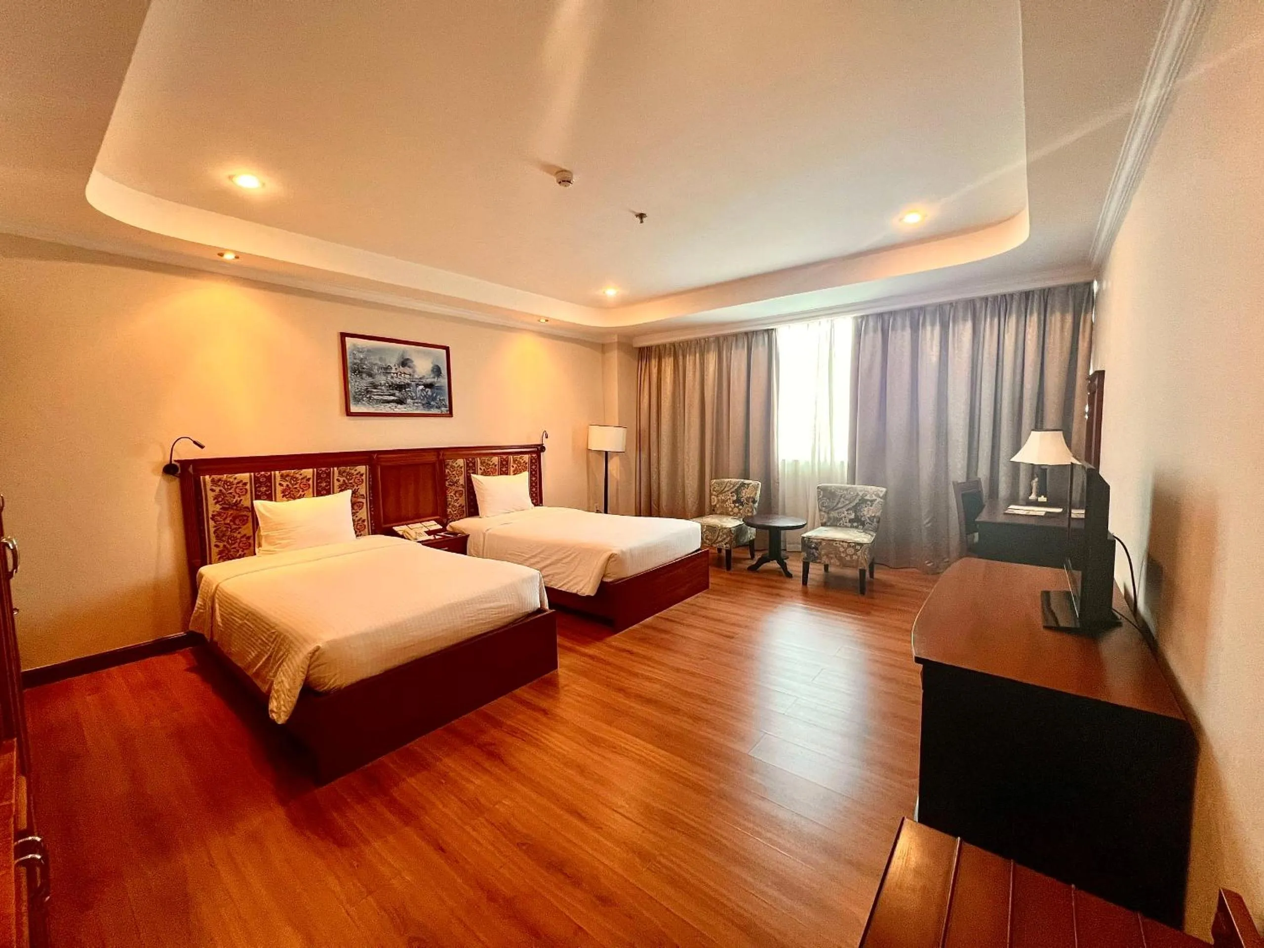 Bed in Muong Thanh Luxury Song Han Hotel