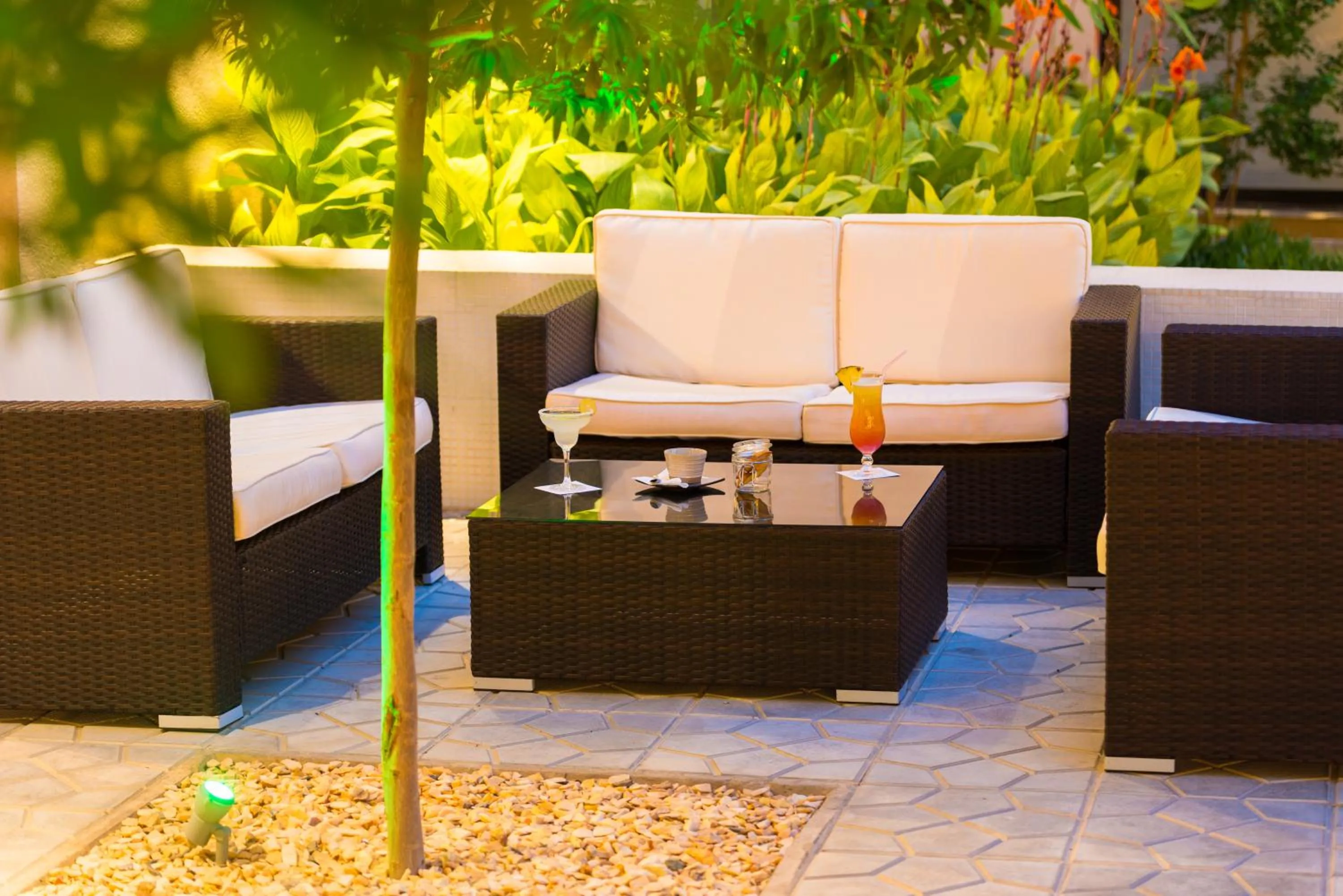 Patio in Radisson Blu Hotel N'Djamena