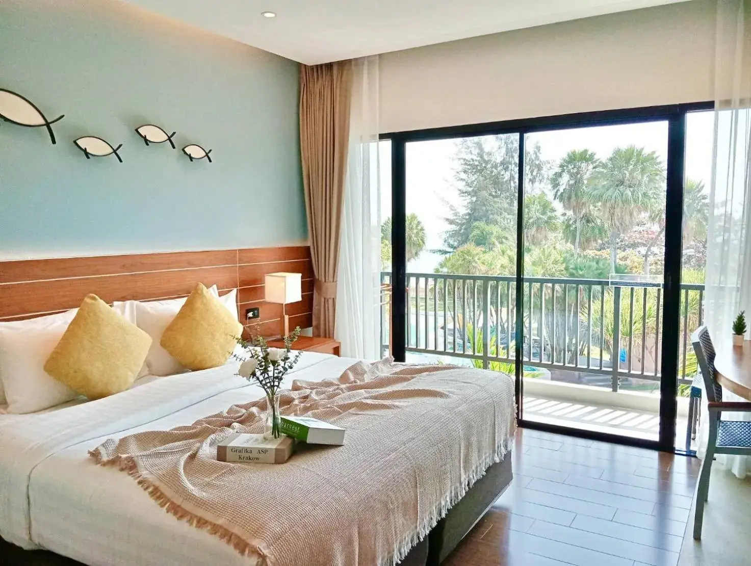 Bed in Fisherman's Resort Haad Chao Samran Bed in Fisherman's Resort Haad Chao Samran