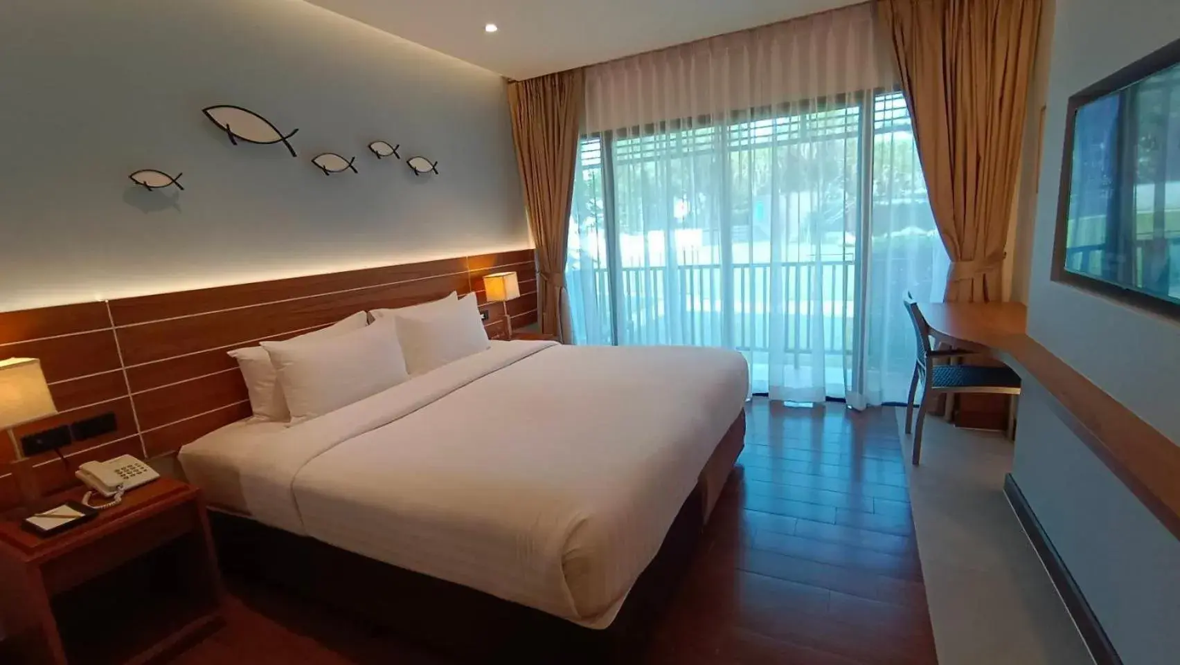 Bed in Fisherman's Resort Haad Chao Samran Bed in Fisherman's Resort Haad Chao Samran