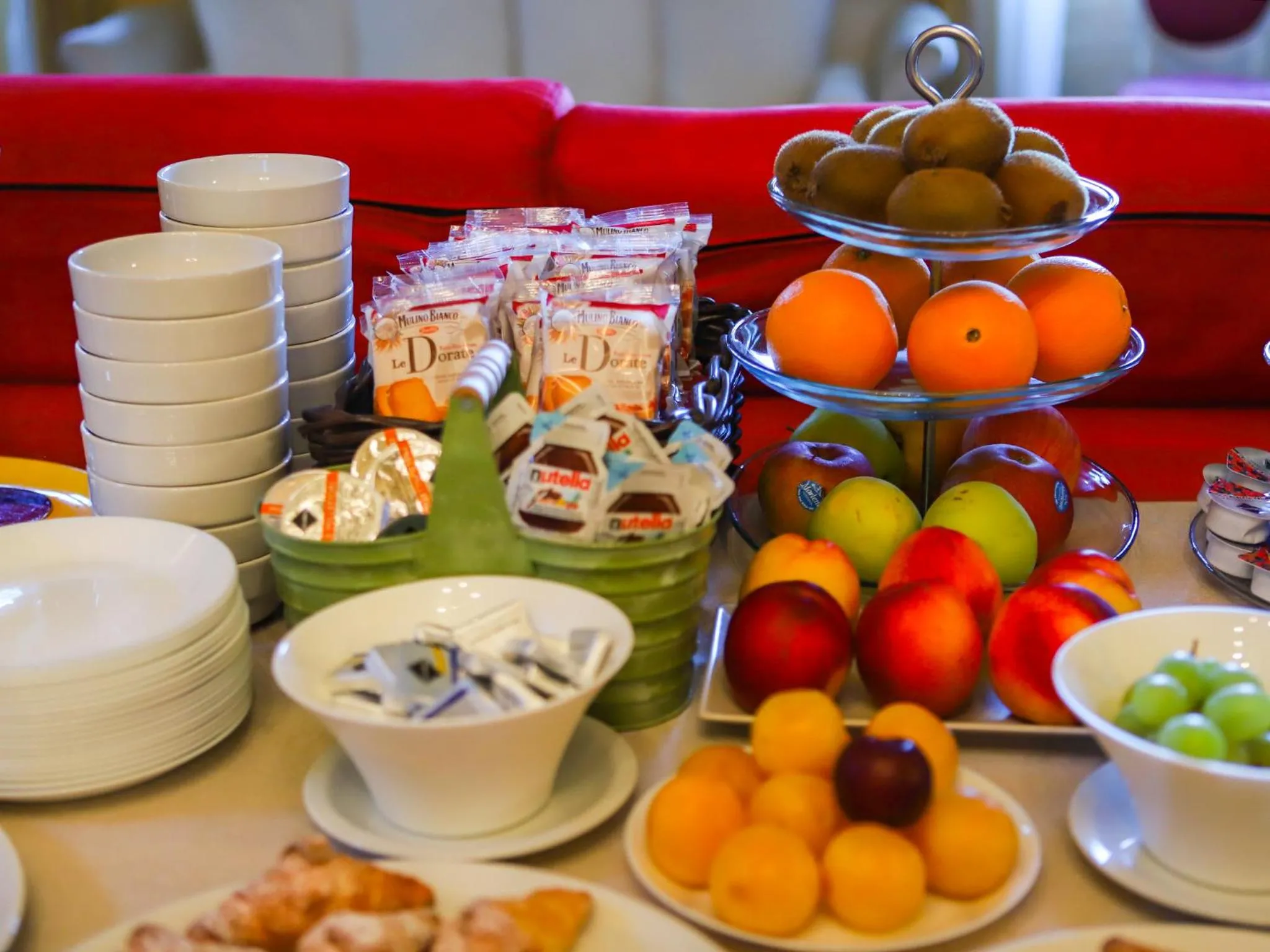 Buffet breakfast in Hotel Delle Rose