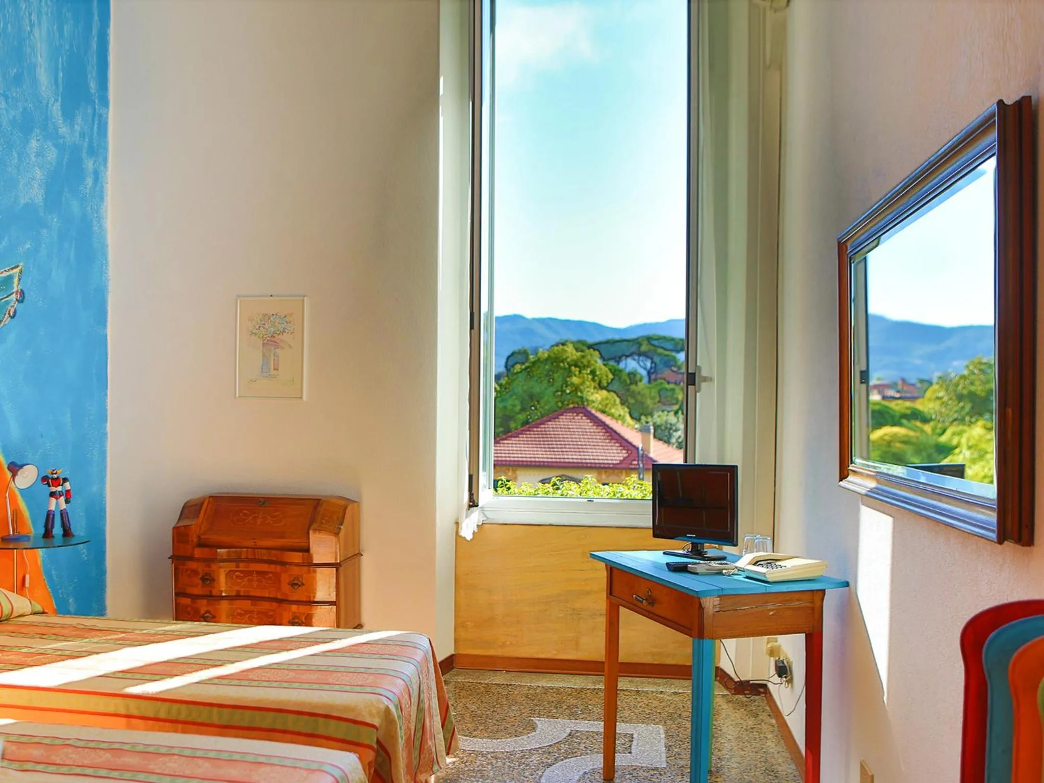 Bedroom, Bed in Hotel Delle Rose