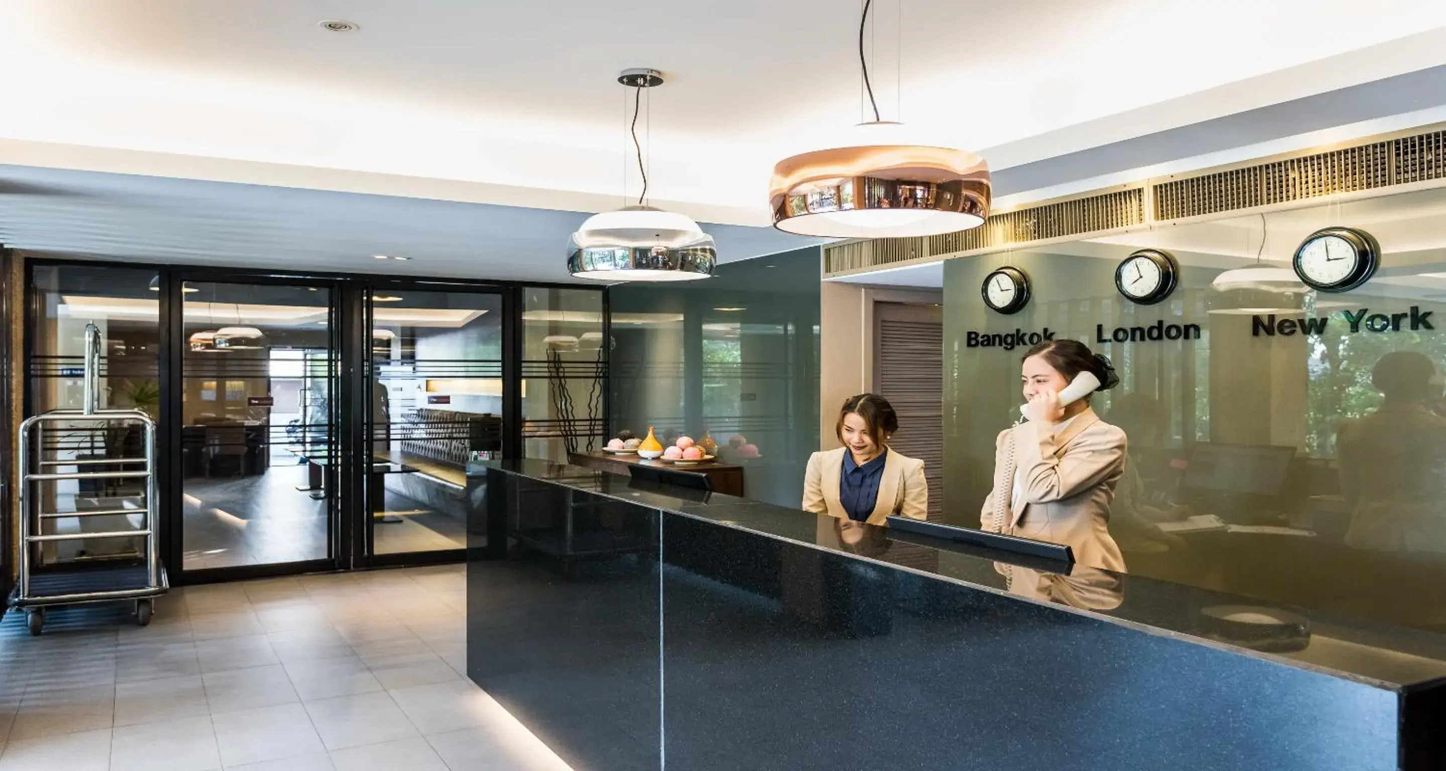 Lobby or reception in The Cottage Suvarnabhumi Lobby or reception in The Cottage Suvarnabhumi