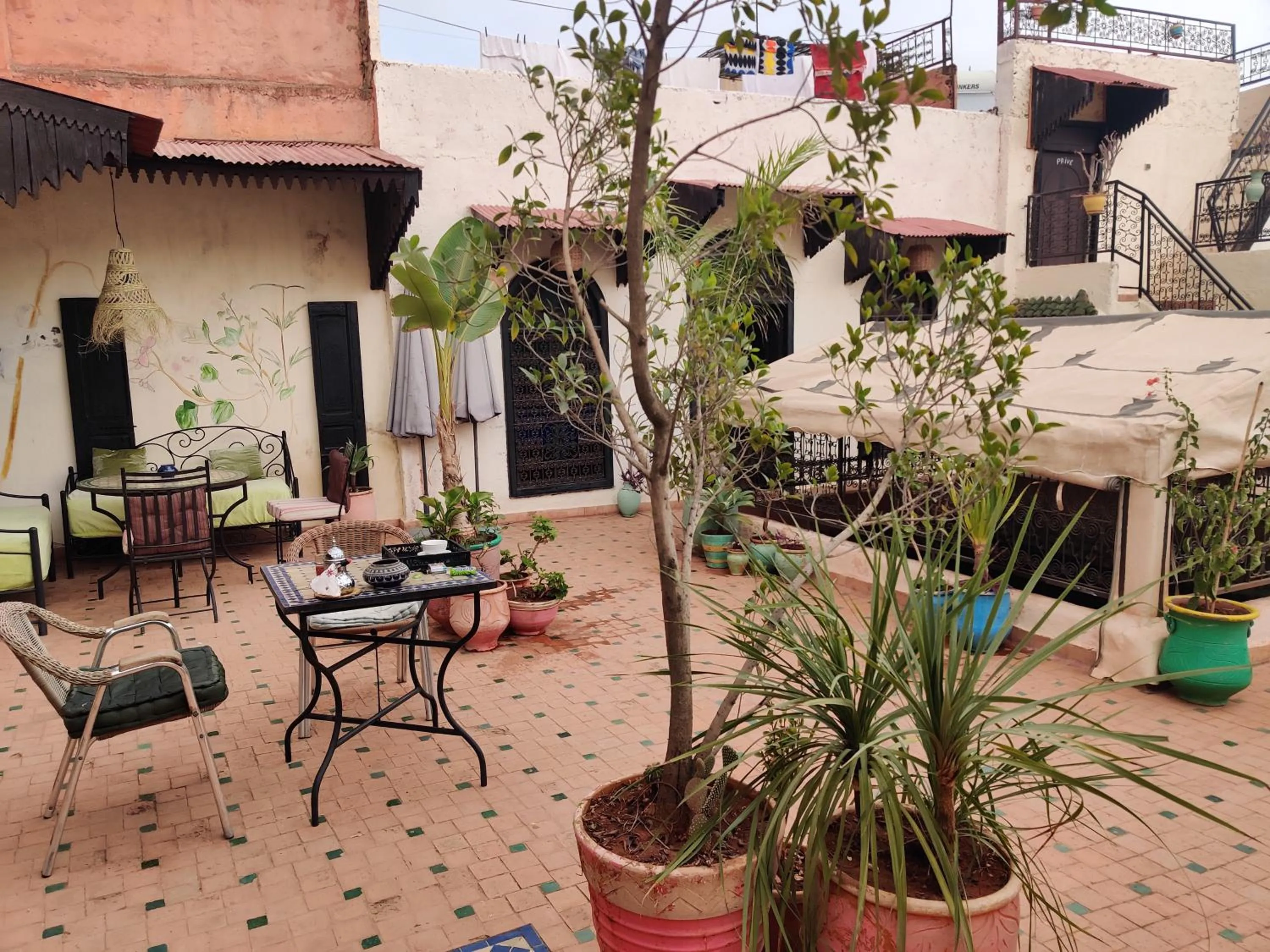Patio in Riad Menthe Et Citron