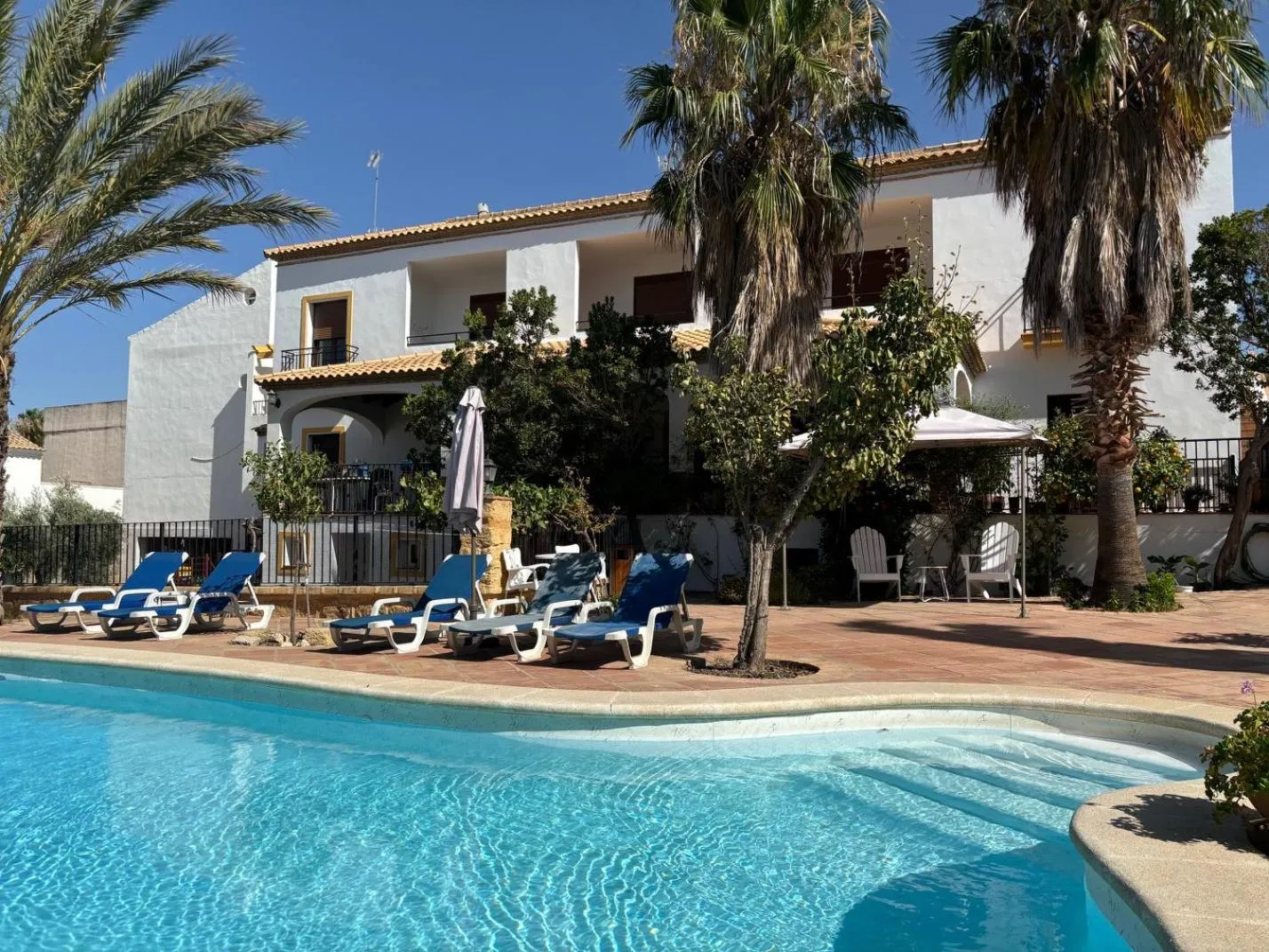 Garden view in Hotel El Molino