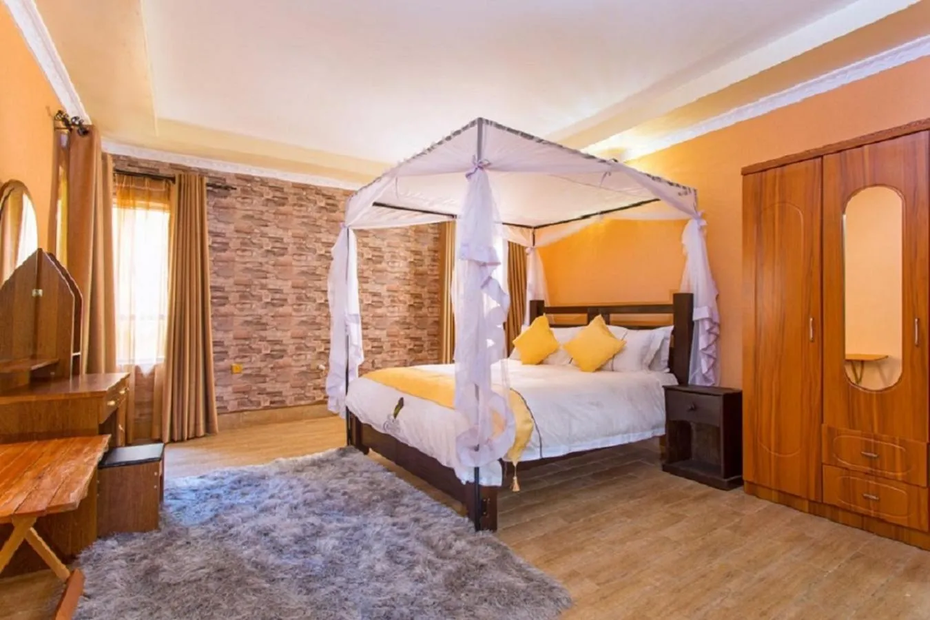 Bed in Nokras Riverine Hotel & Spa