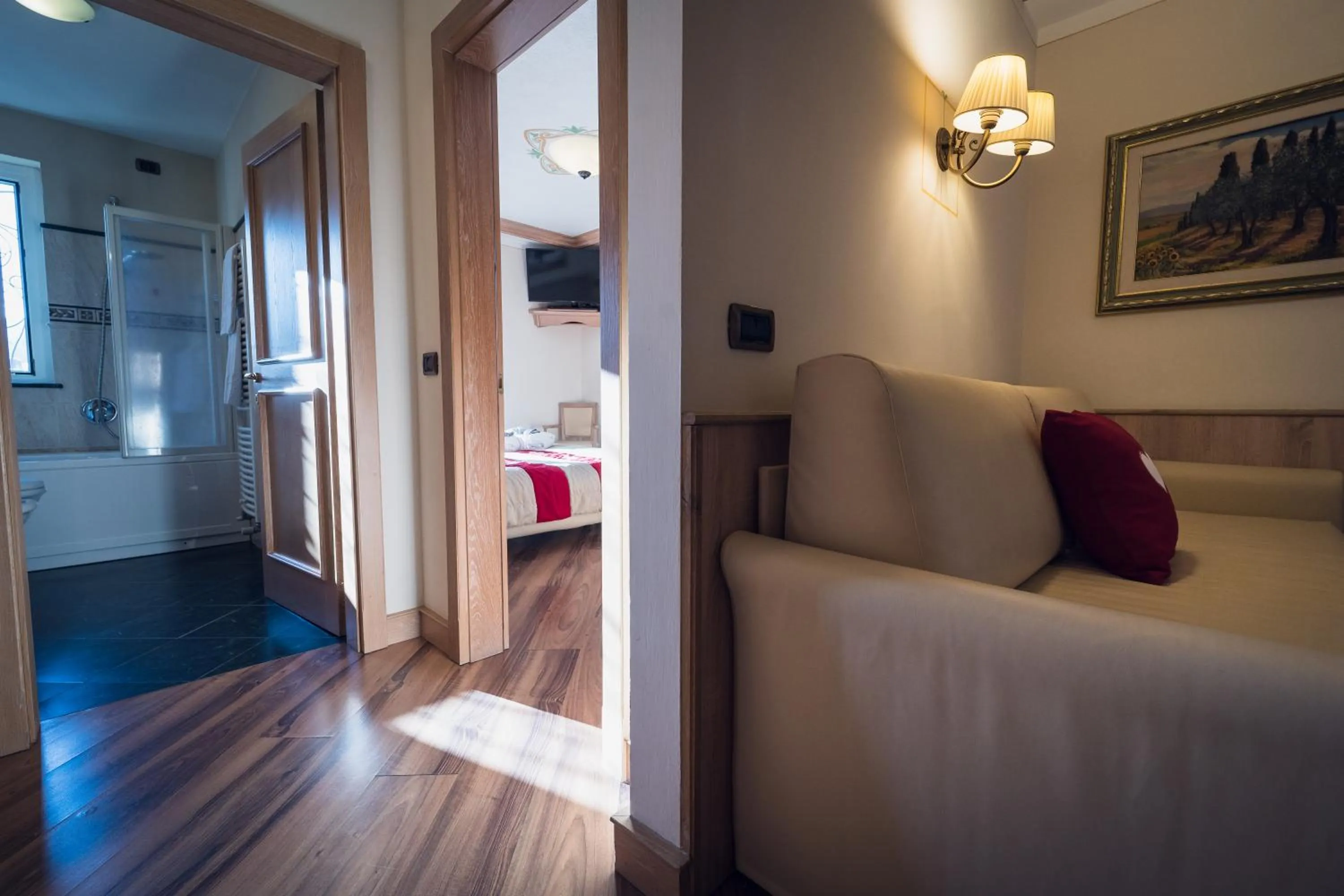 TV and multimedia, Bed in Hotel Alle Alpi