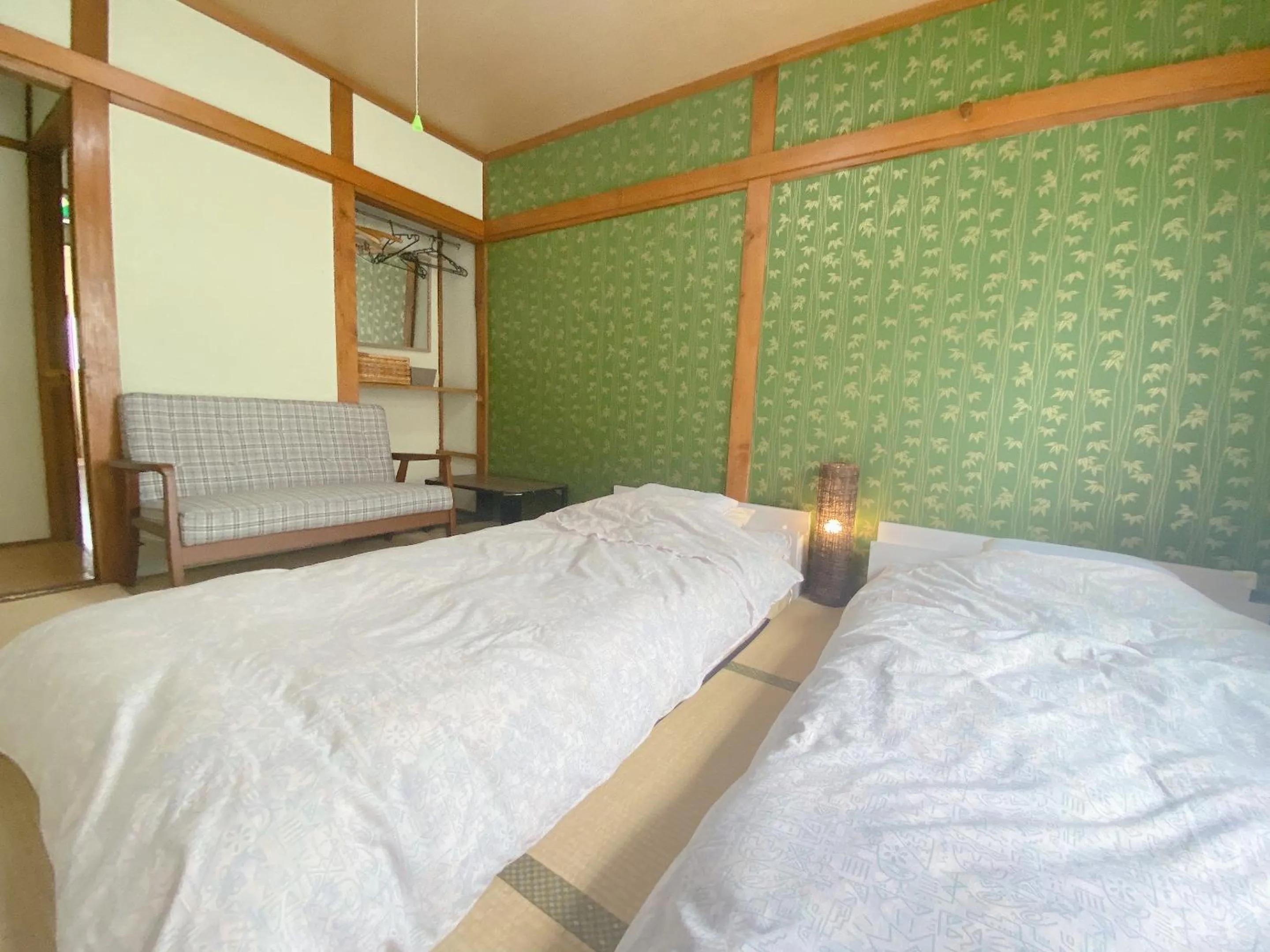 Bed in Ryokan Sansui
