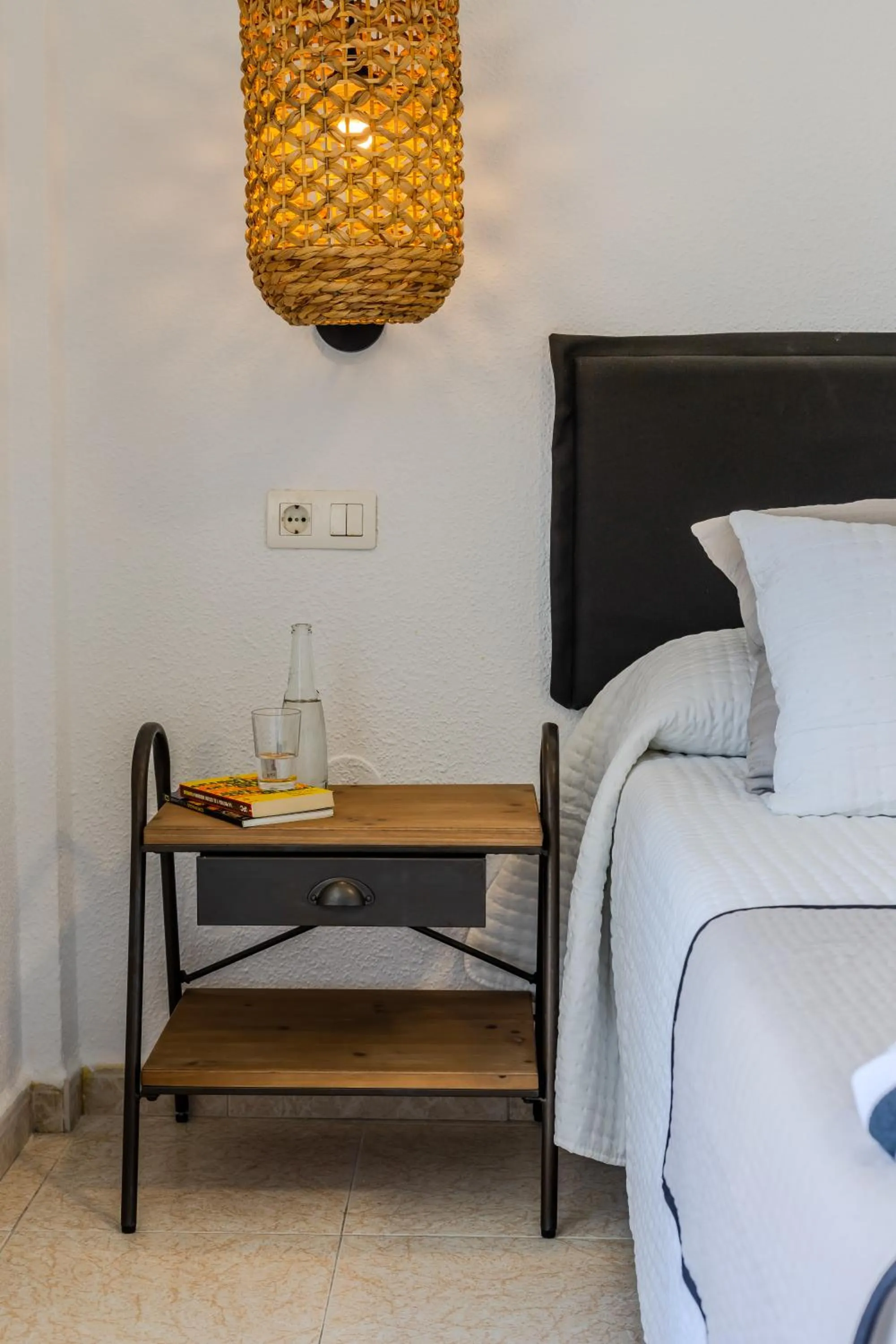 Decorative detail, Bed in Hotel Olas de Almuñécar