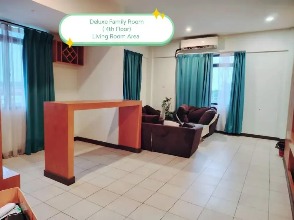 Living room in Fratini's Hotel Labuan Living room in Fratini's Hotel Labuan