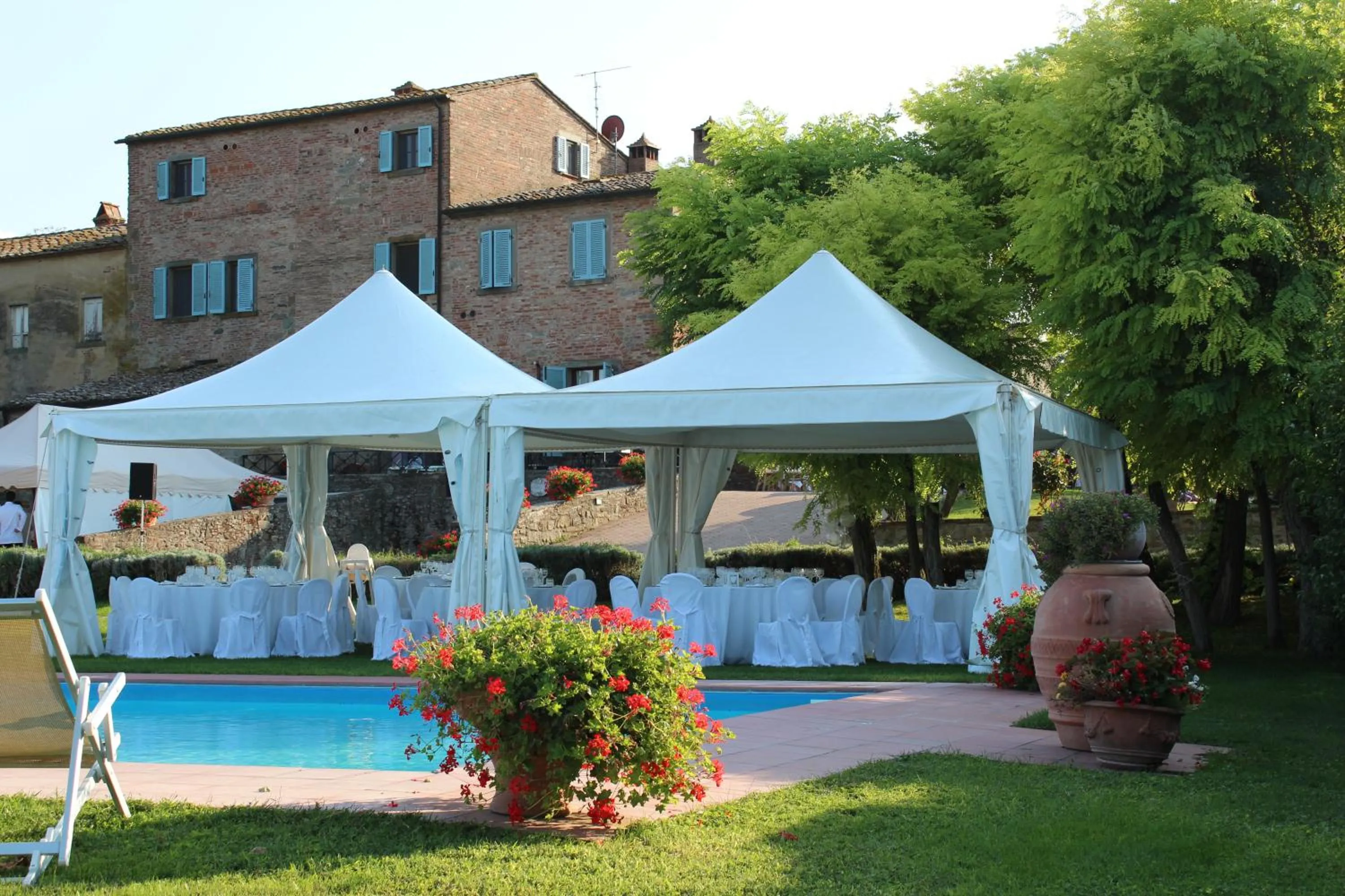 Patio in Fattoria Le Giare Agriturismo
