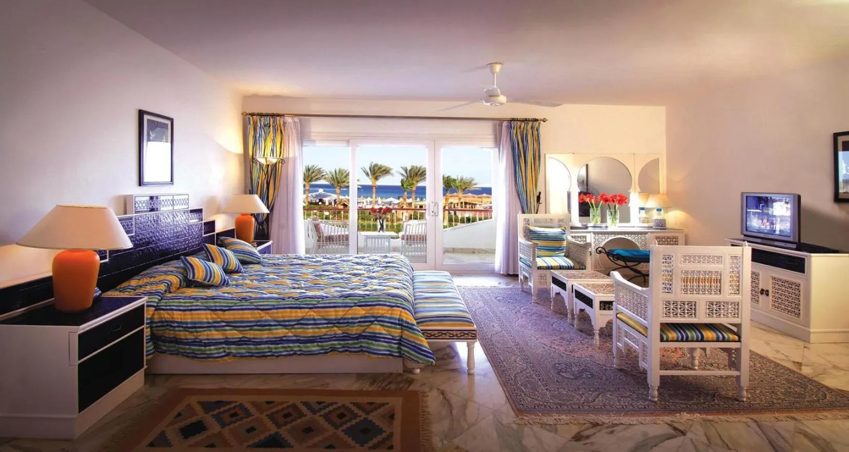 View (from property/room), Bed in Baron Resort Sharm El Sheikh