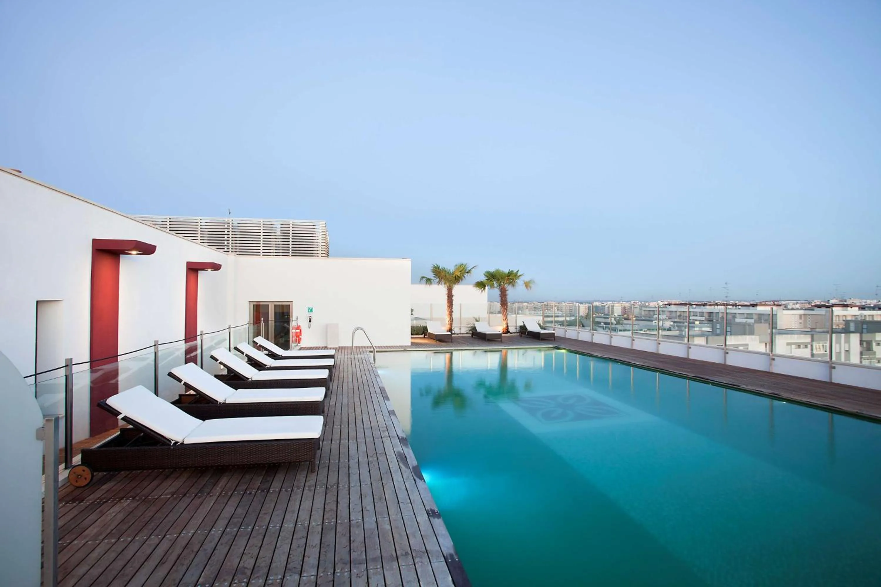Pool view in Hilton Garden Inn Lecce