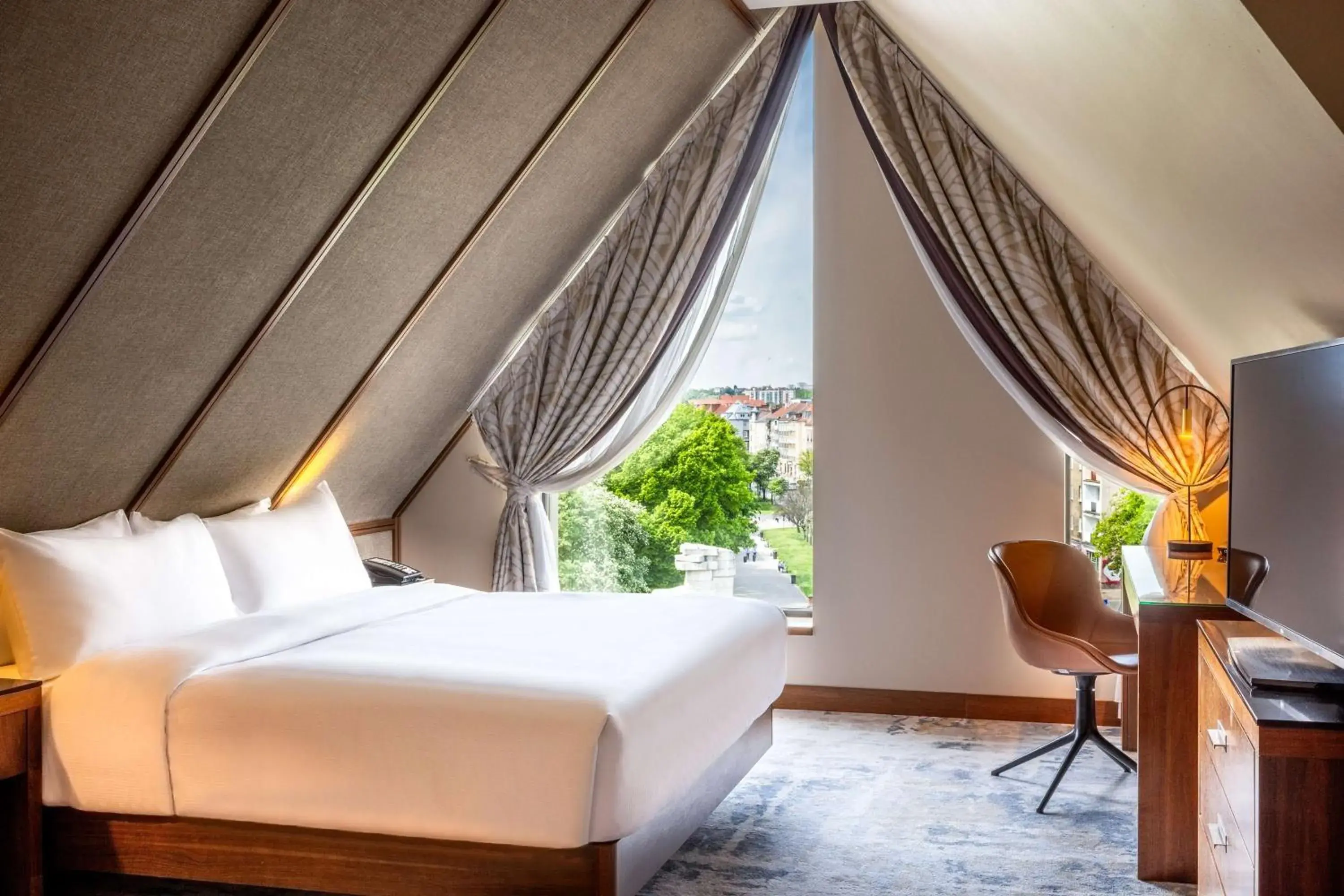 Bed in Hilton Gdansk Bed in Hilton Gdansk