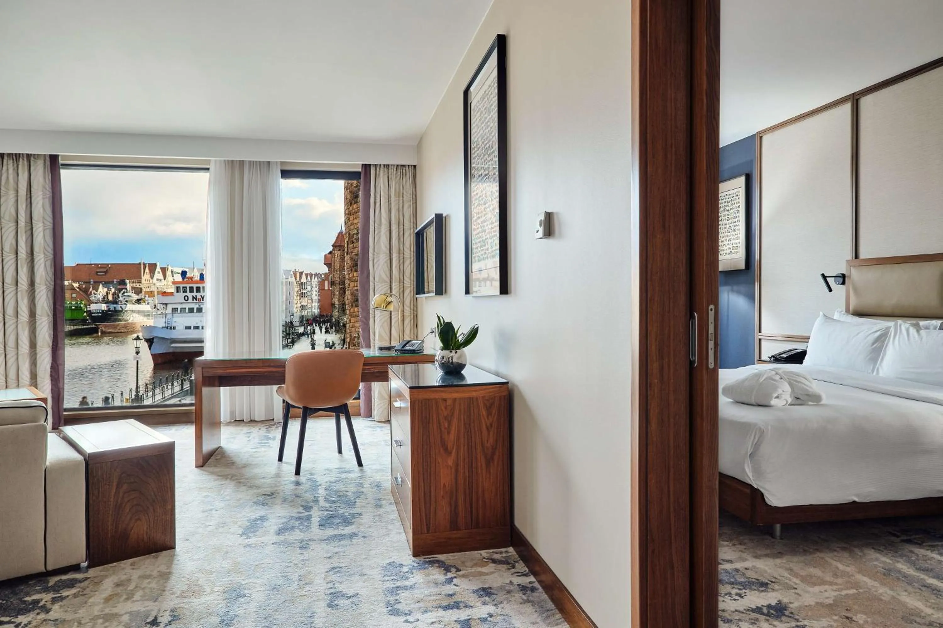 Bedroom, Bed in Hilton Gdansk