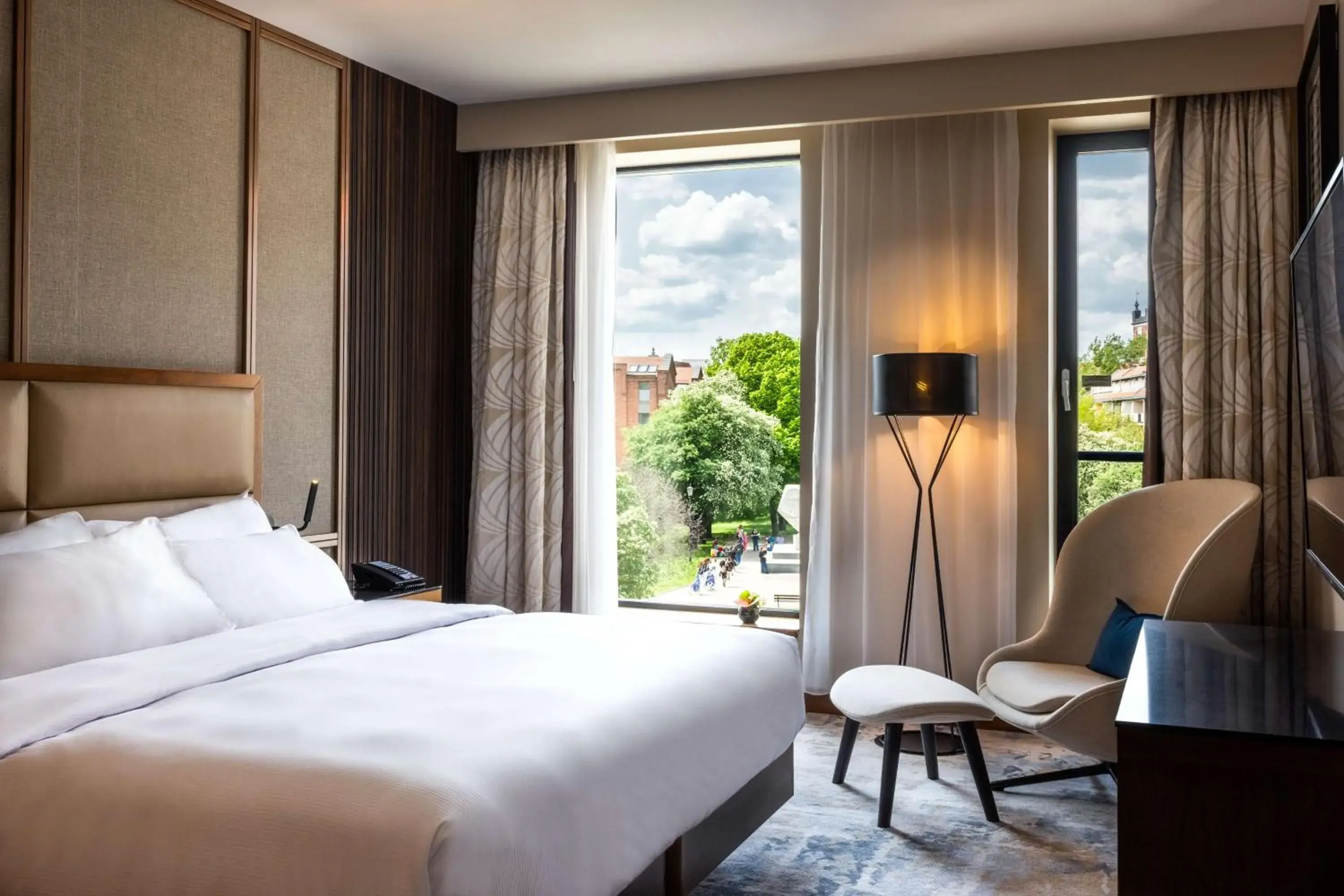 Bed in Hilton Gdansk Bed in Hilton Gdansk