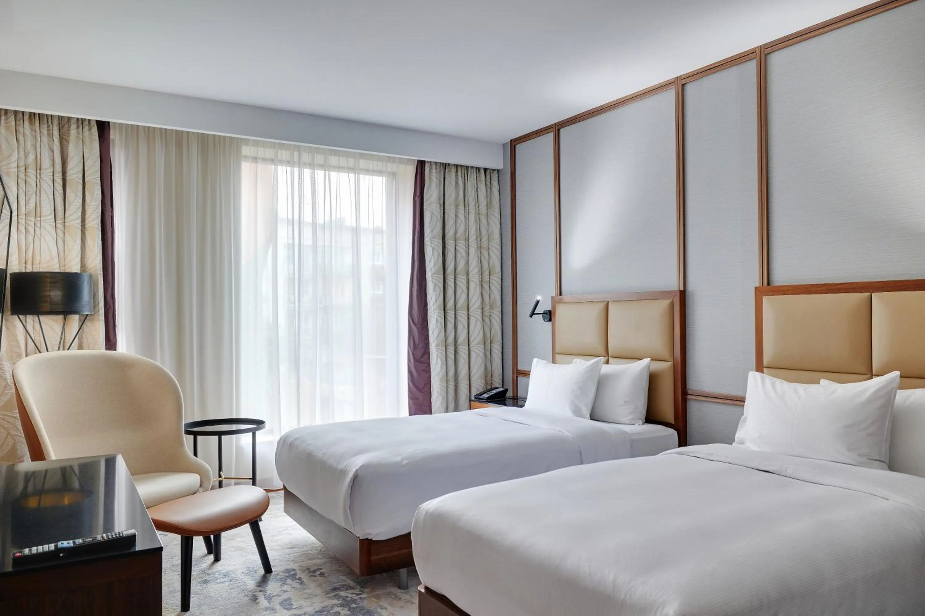 View (from property/room), Bed in Hilton Gdansk