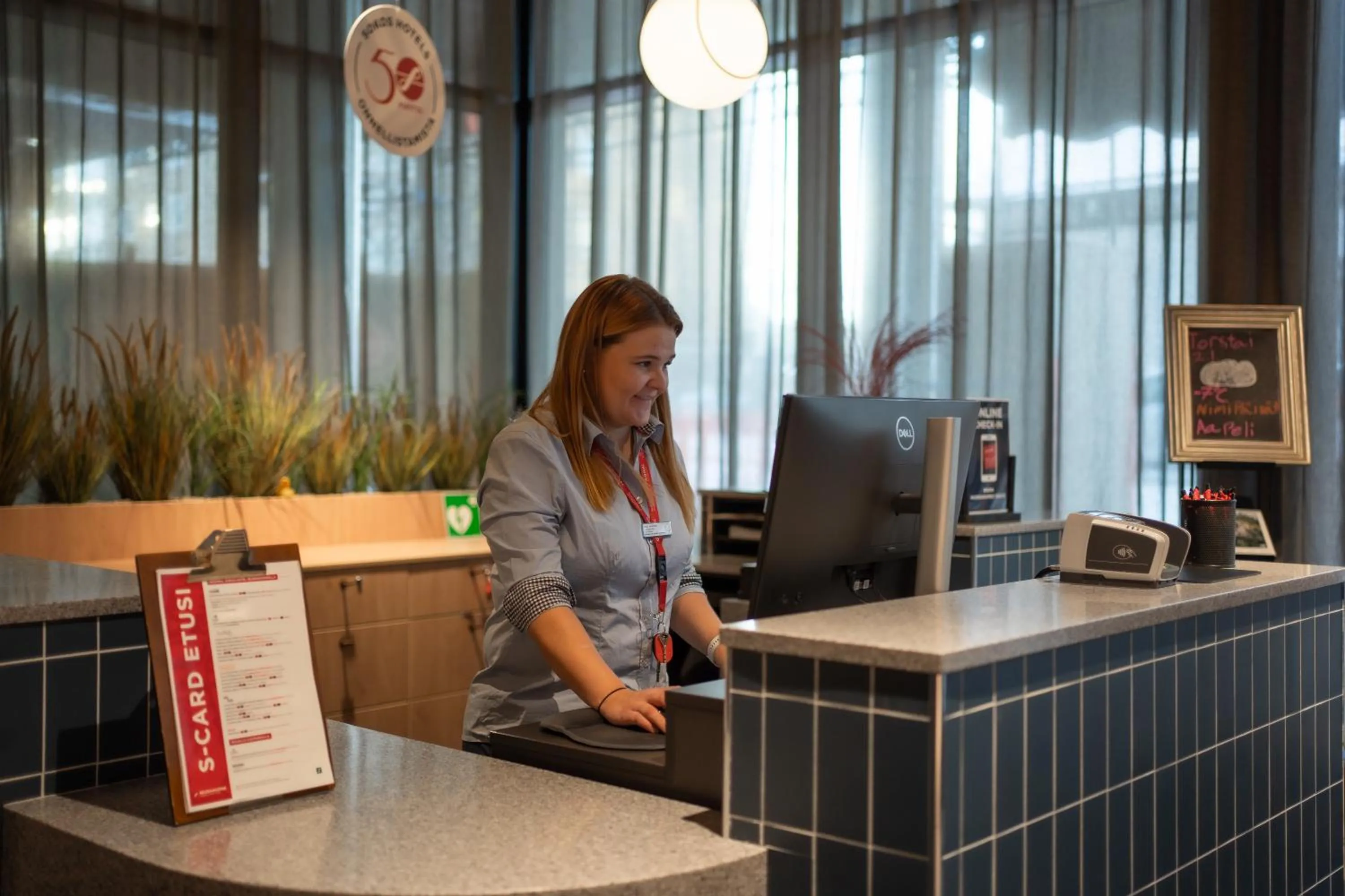 Lobby or reception in Original Sokos Hotel Seurahuone Kotka