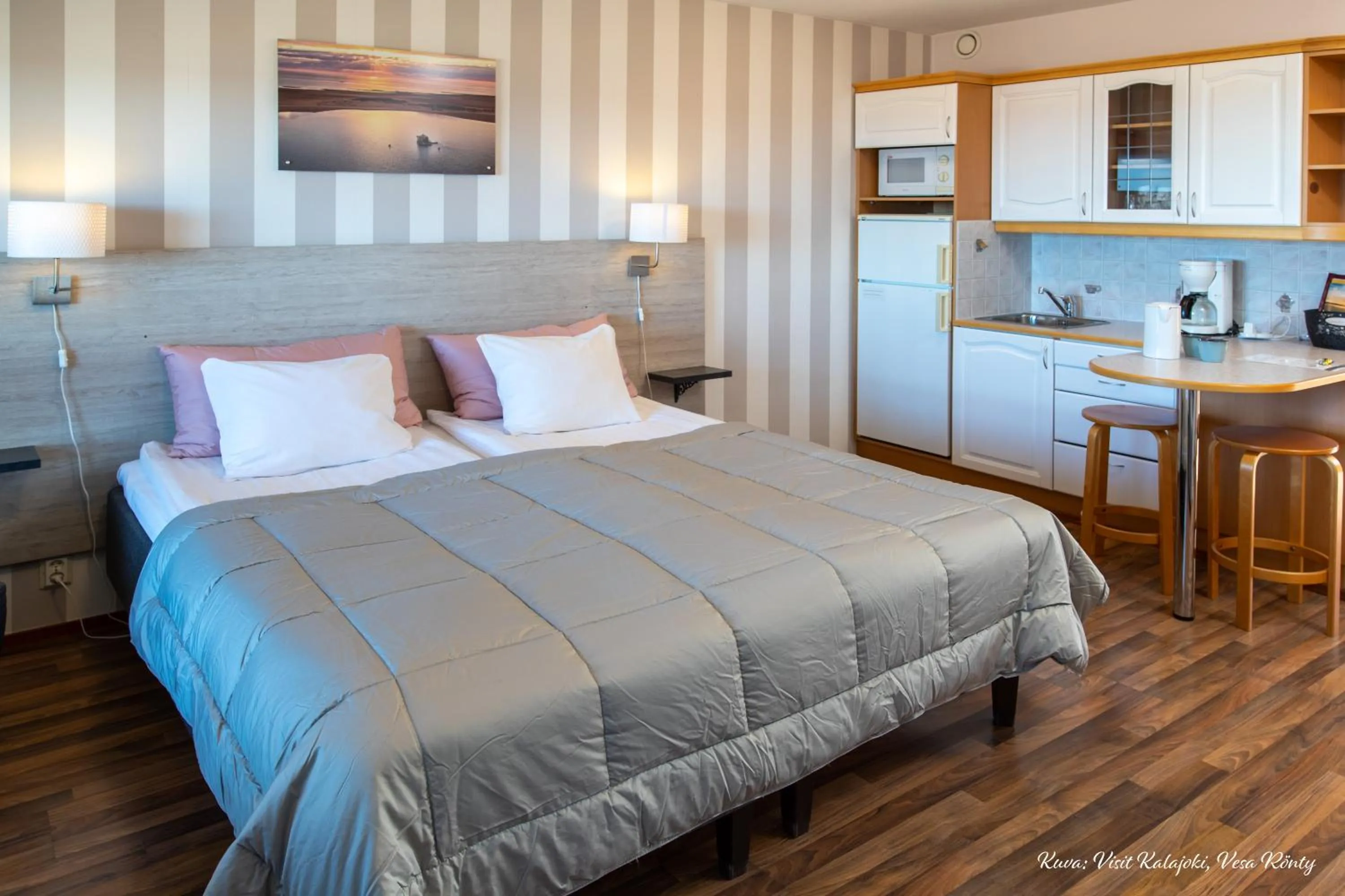 Bed in Hotel Lokkilinna