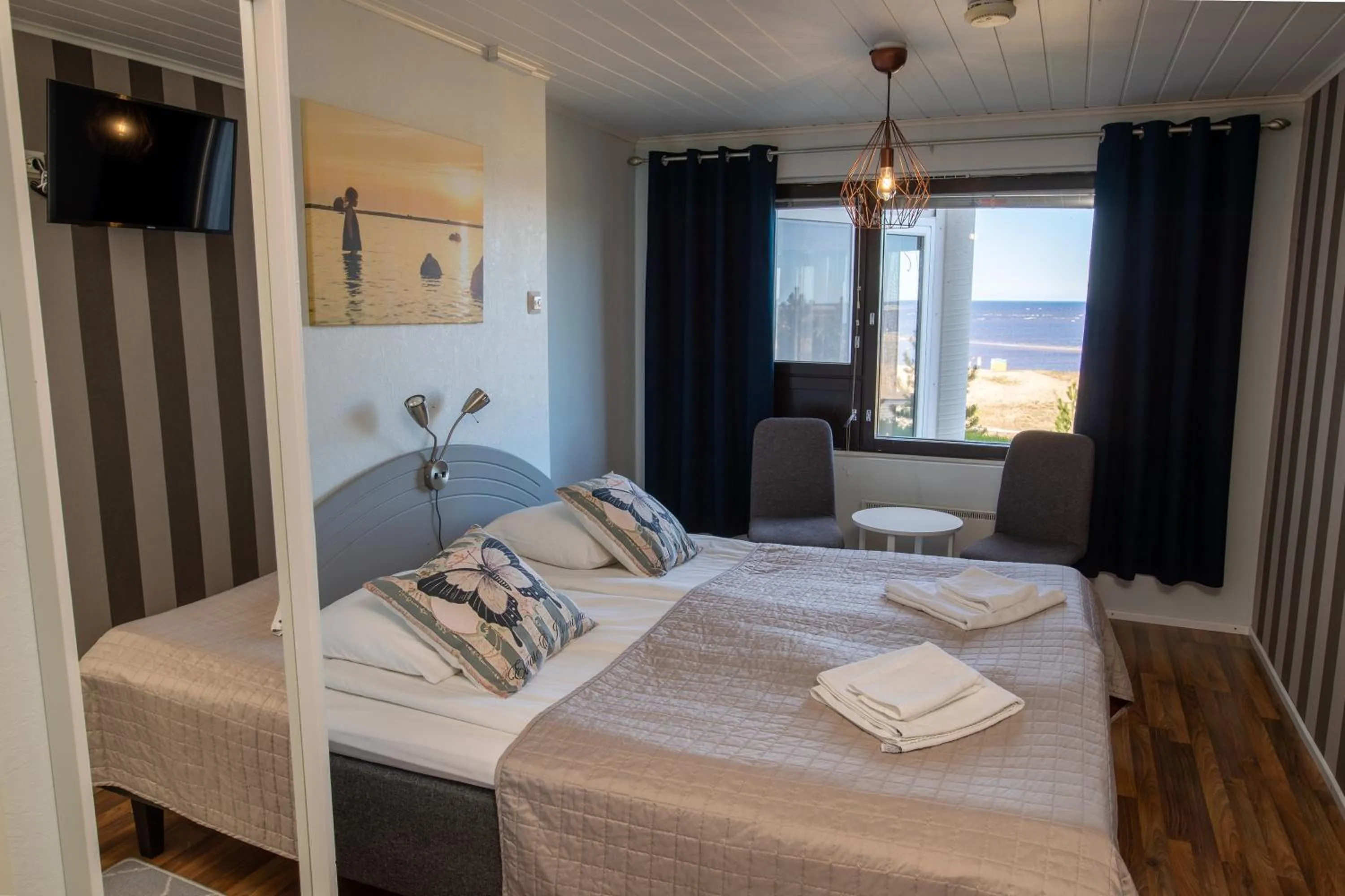 Bed in Hotel Lokkilinna