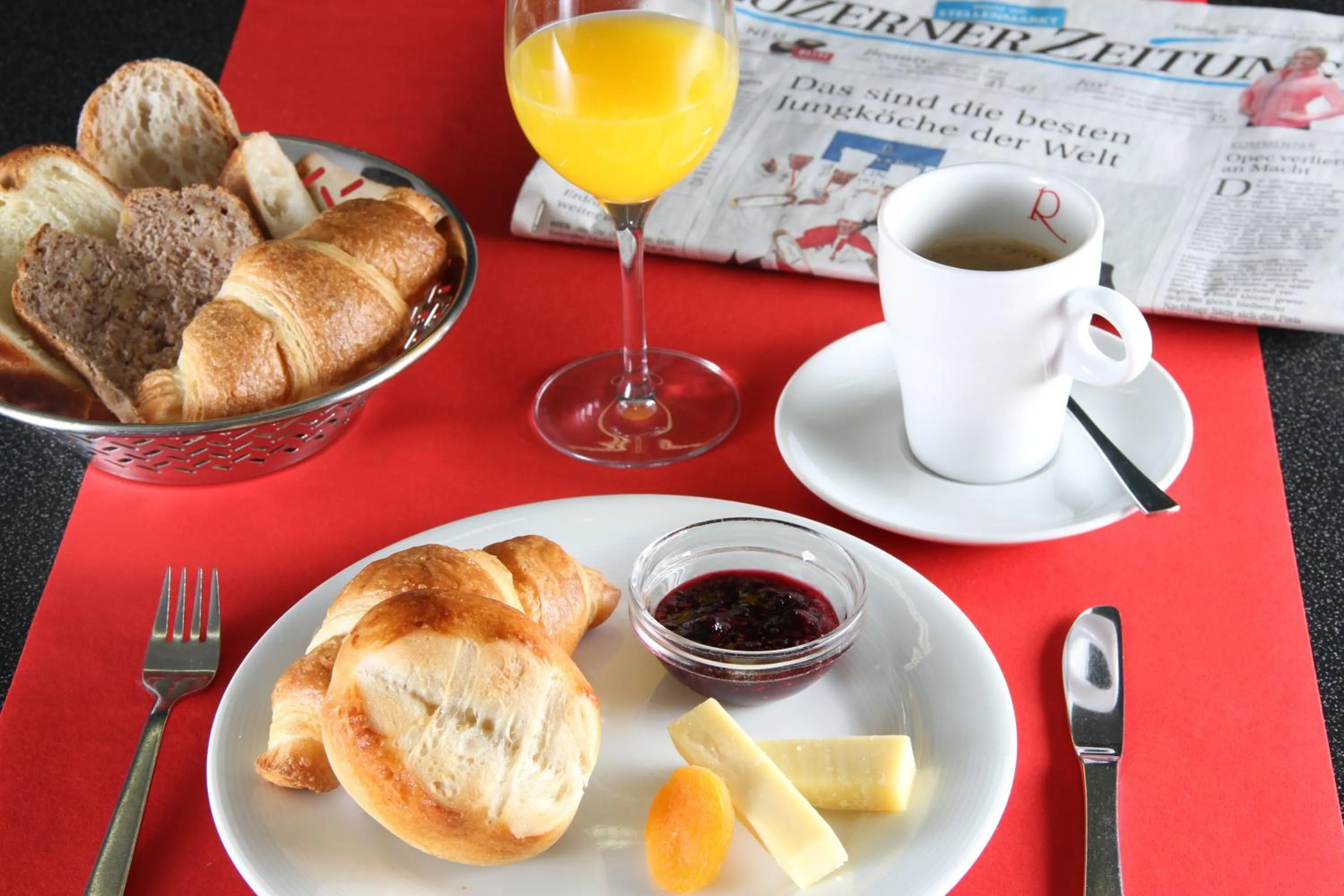 Food close-up in Richemont Hotel