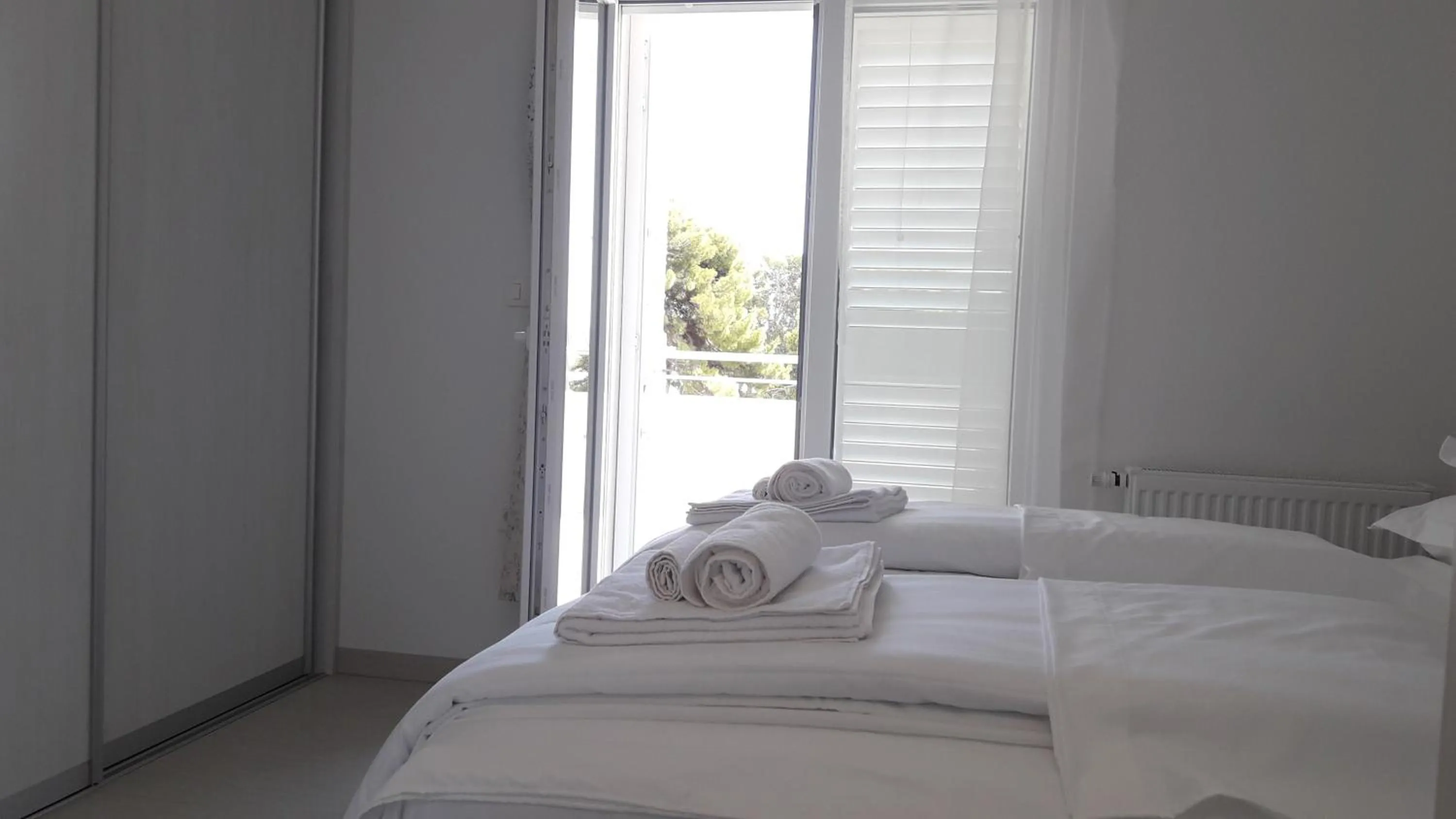 Bedroom, Bed in Villa-Apartments Karmel