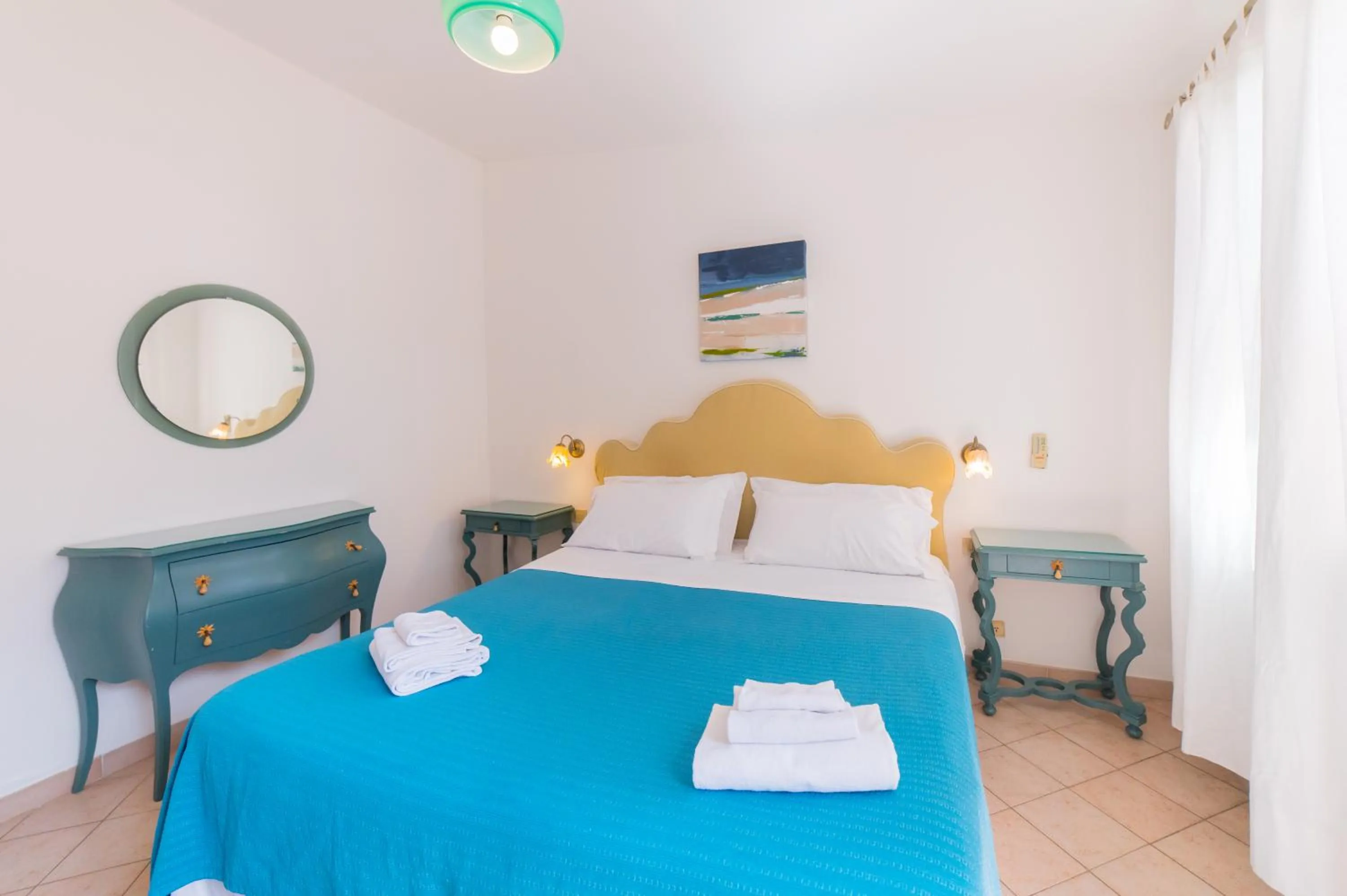 Bed in Hotel Villino Gallodoro