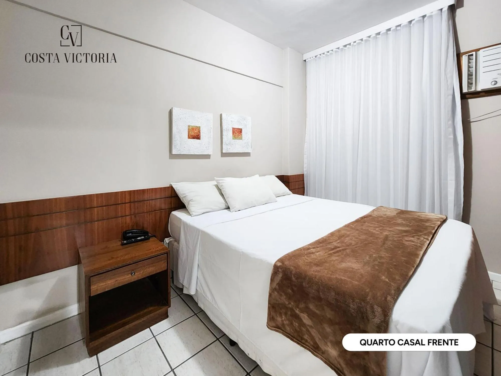 Bed in Hotel Costa Victória