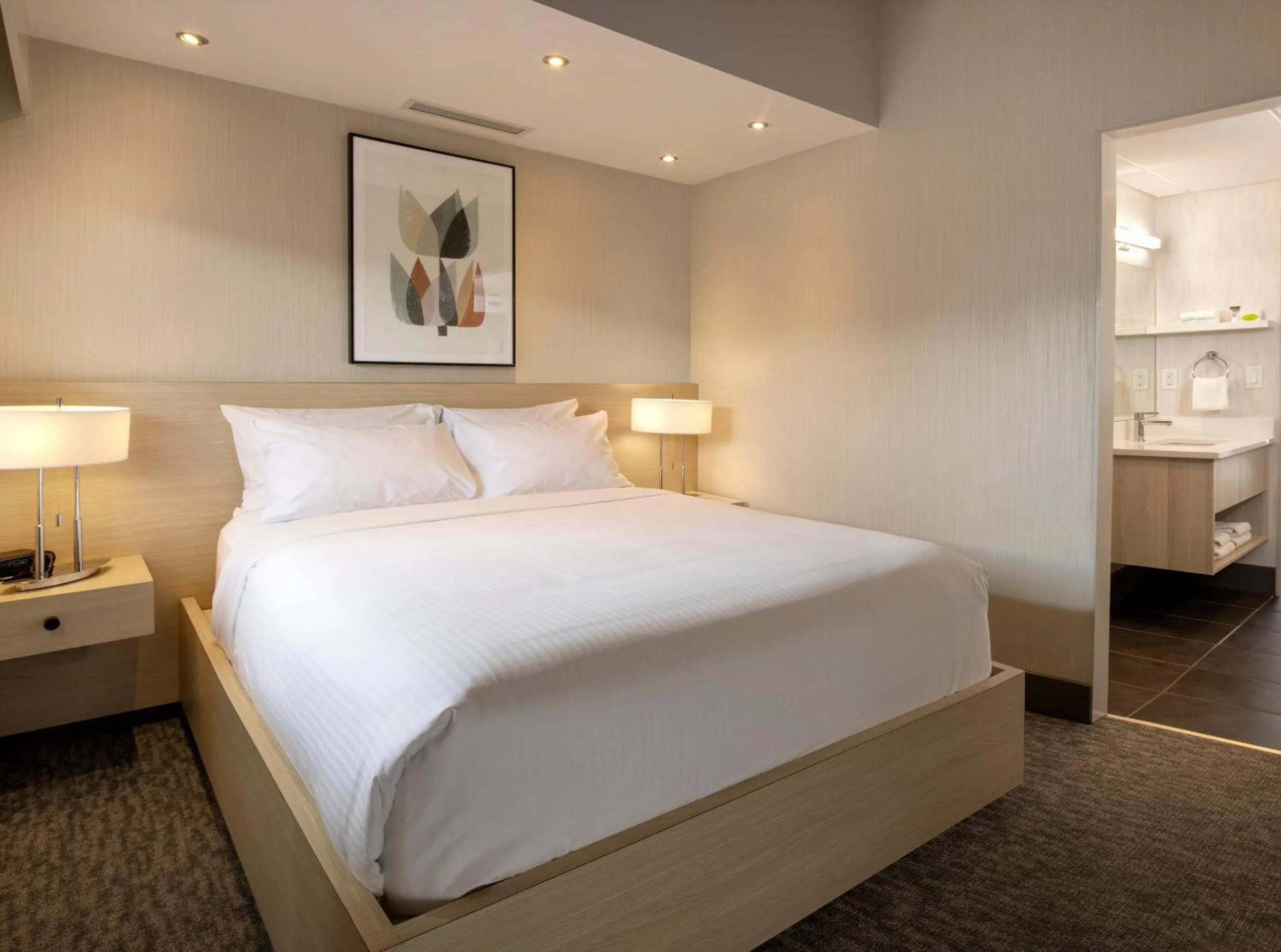 Bed in Banff Aspen Lodge