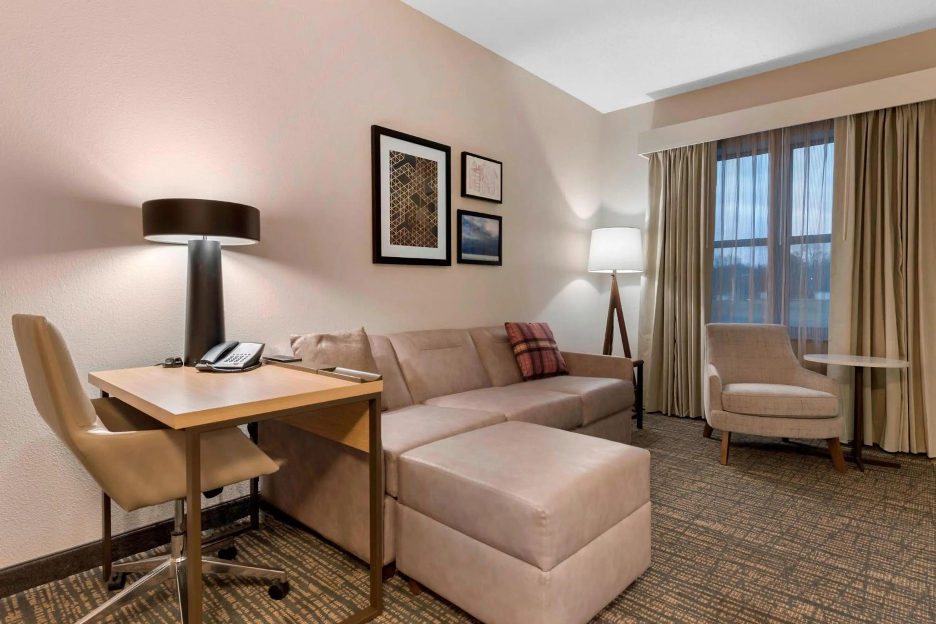 Living room, Bed in Residence Inn by Marriott Columbus