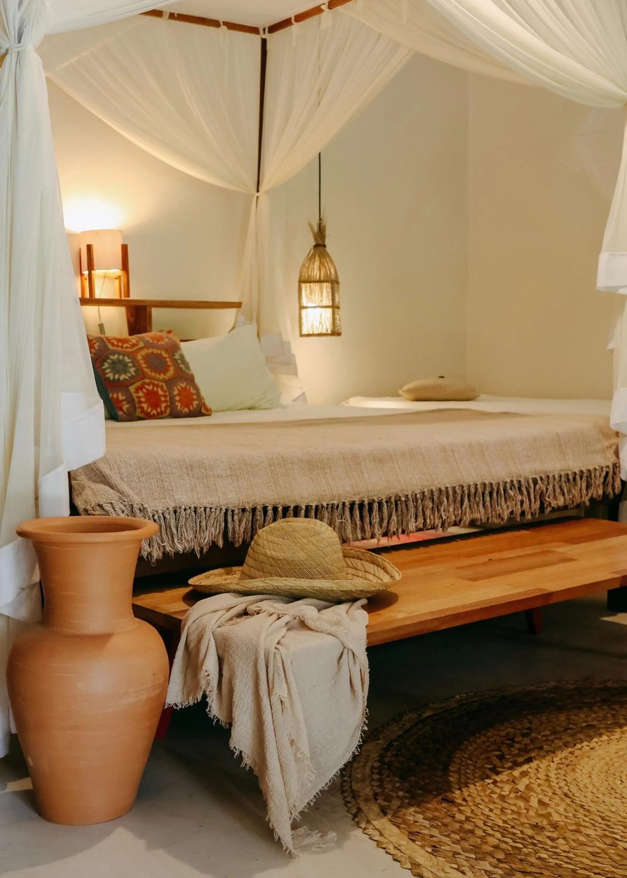 Bed in Na Villa dos Algodões