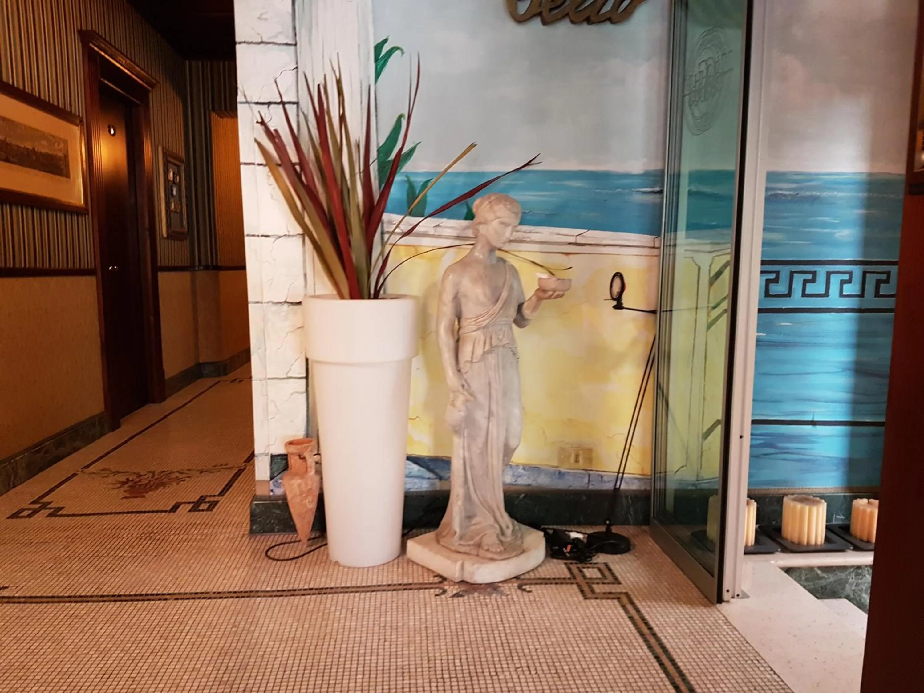 Decorative detail in Hotel Celio