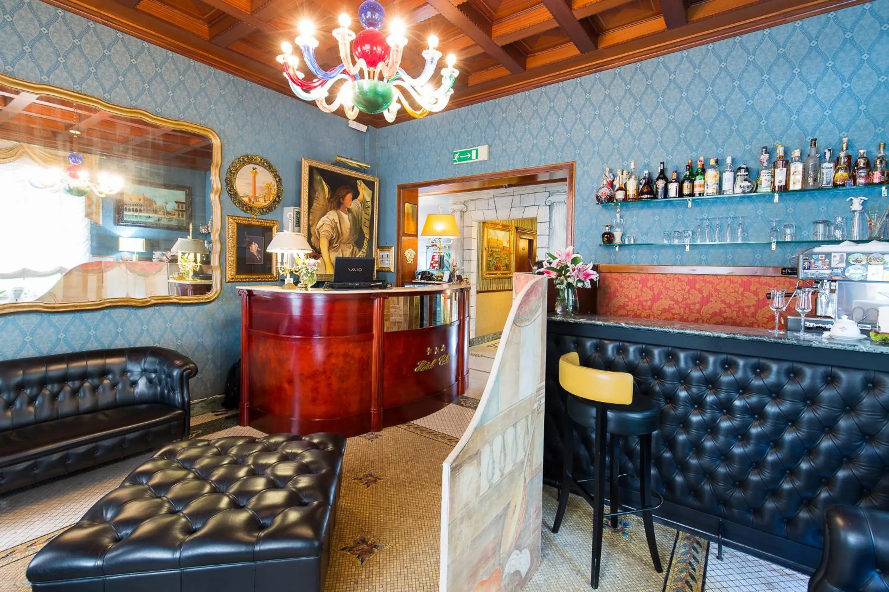 Lobby or reception in Hotel Celio Lobby or reception in Hotel Celio