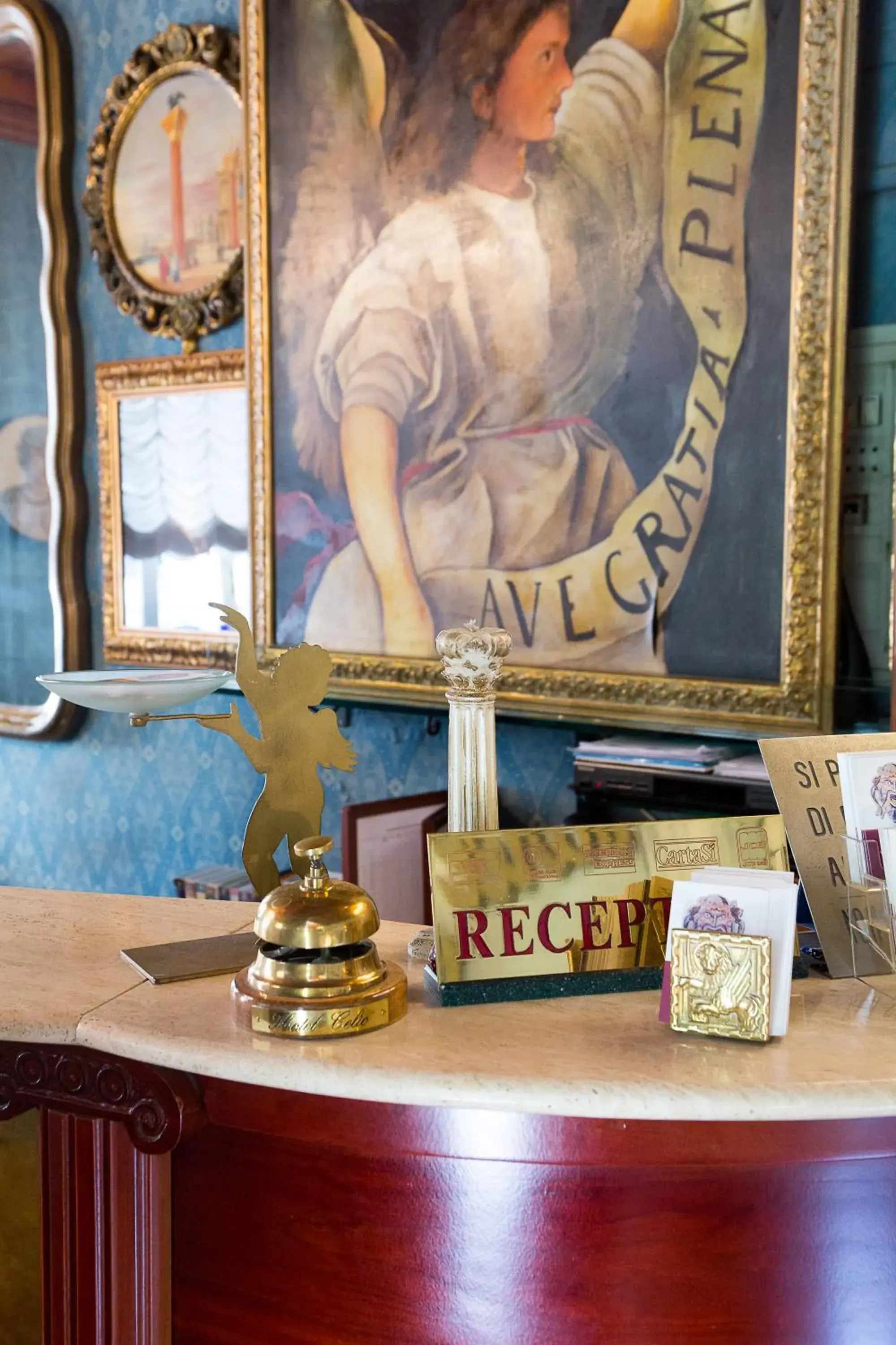 Lobby or reception in Hotel Celio Lobby or reception in Hotel Celio