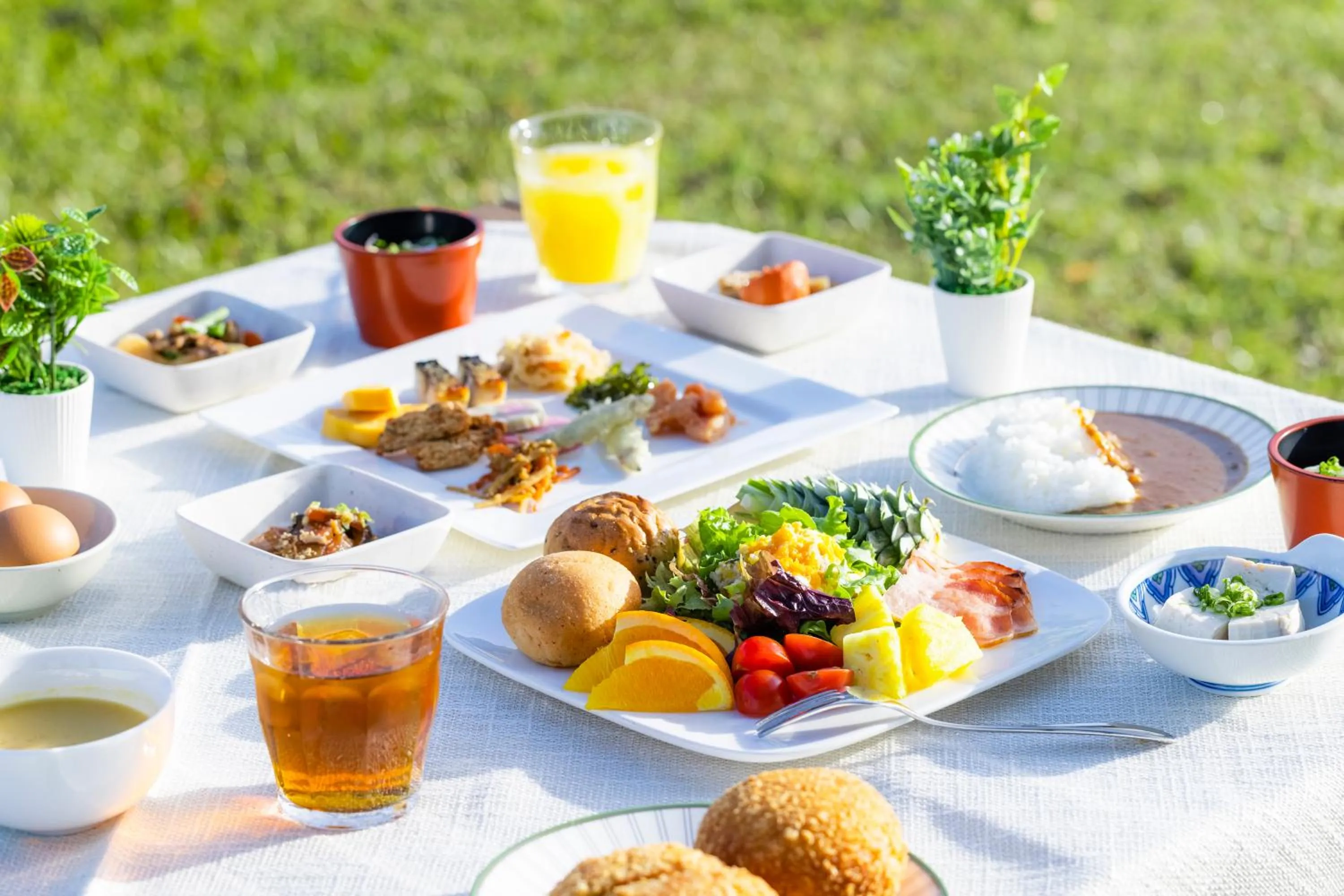 Breakfast in Goto Conkana Kingdom Winery & Resort