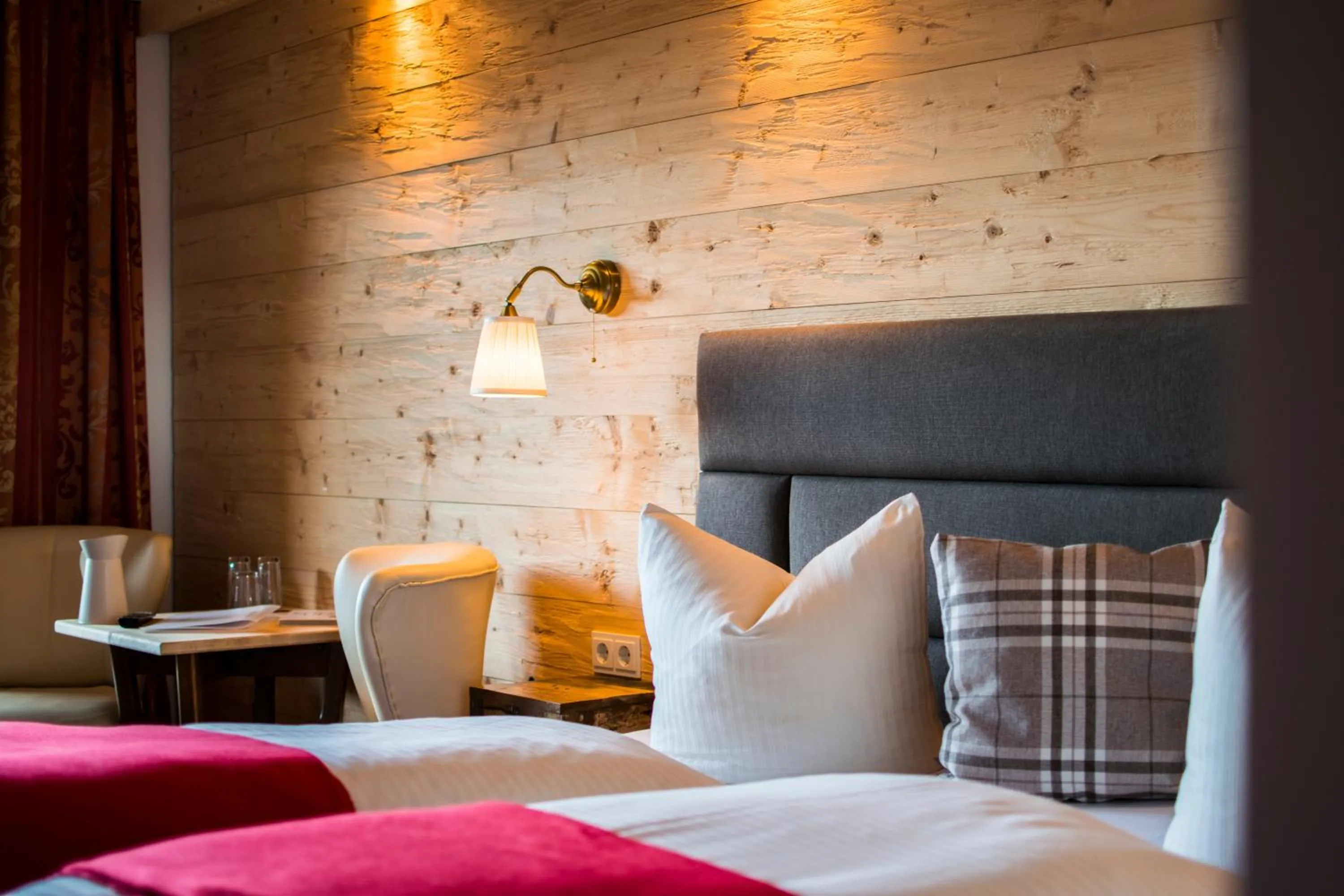 Bed in Hotel Berghof