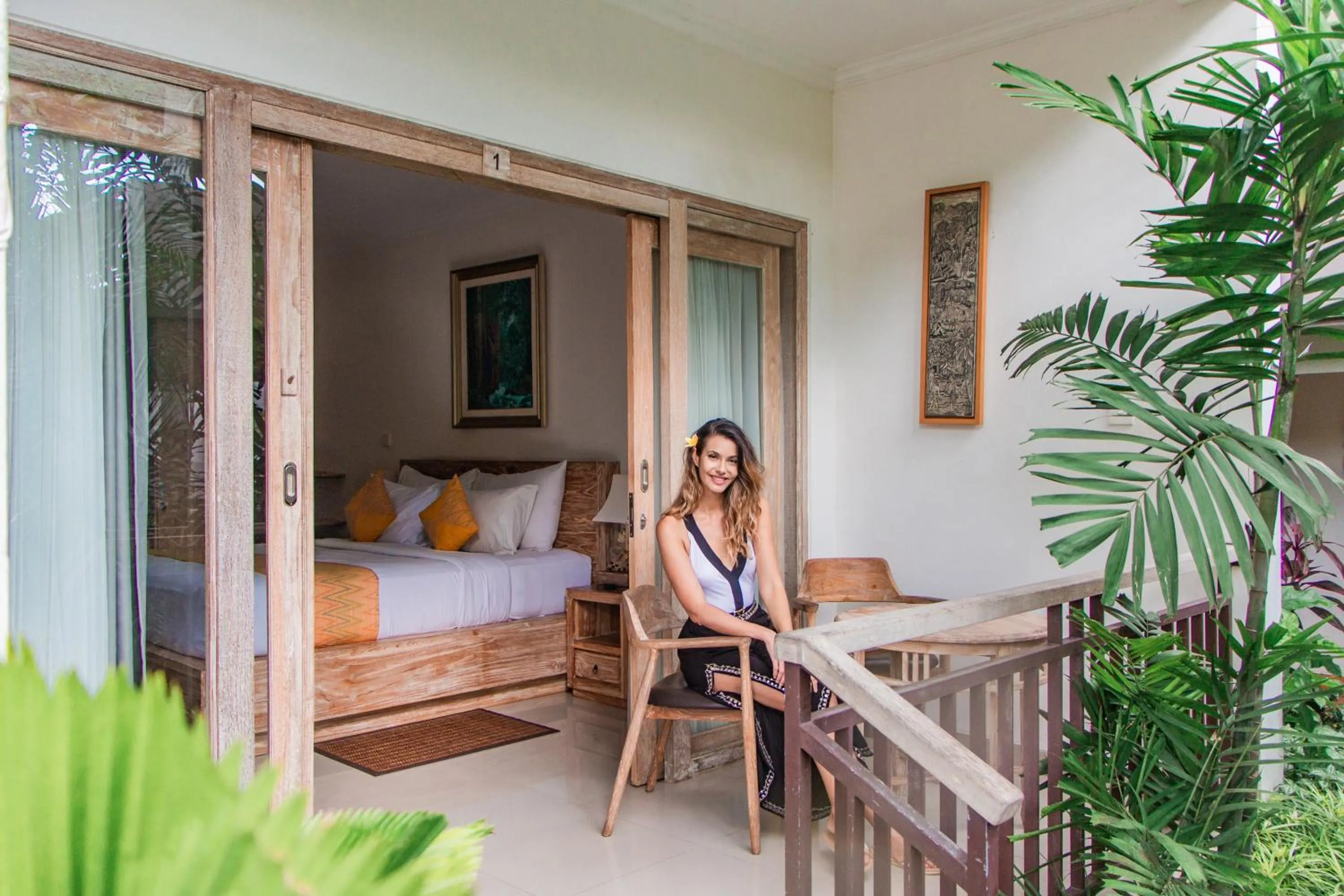 Balcony/Terrace, Bed in Tri Dewi Residence by GenuineHost