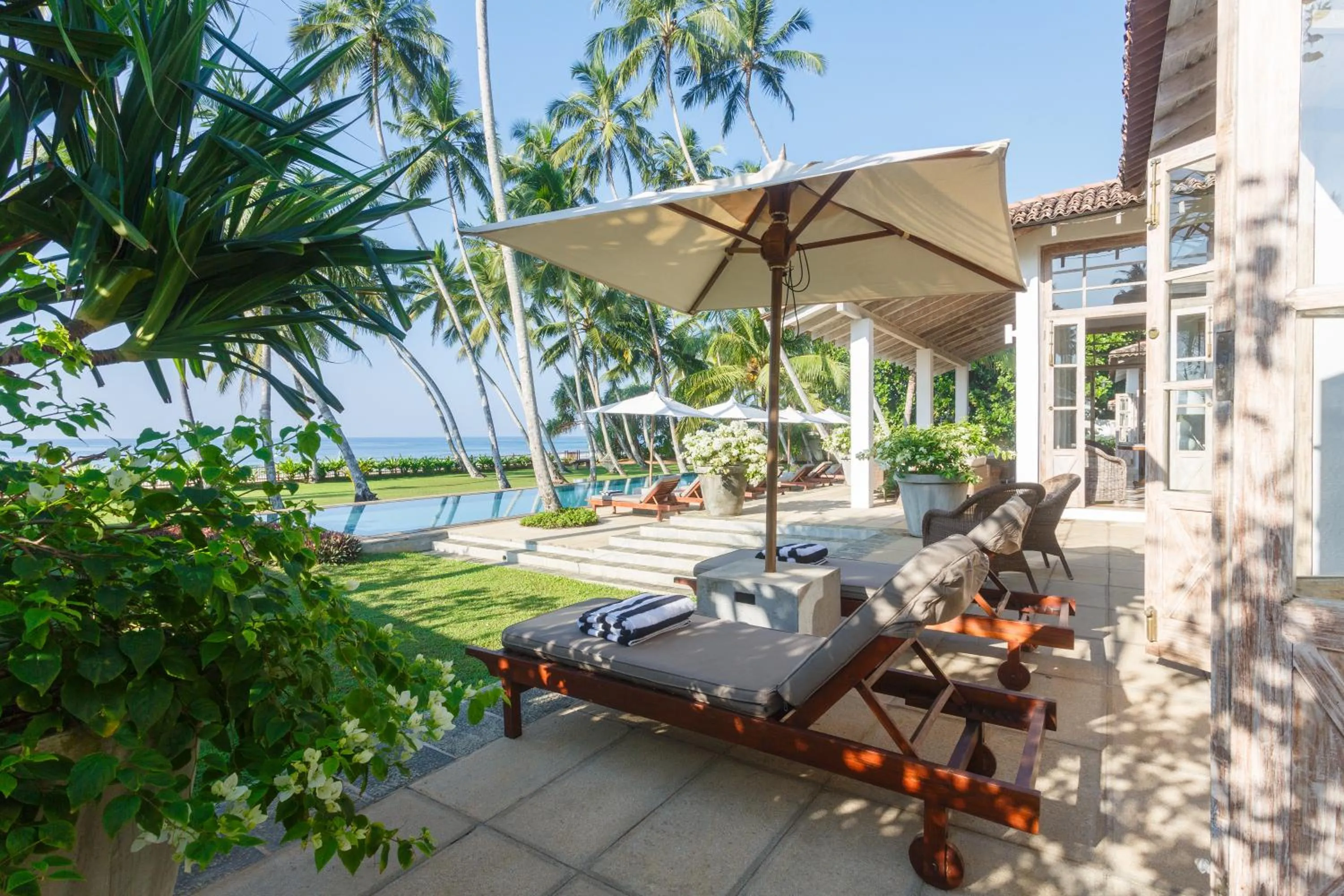 Patio in Habaraduwa House