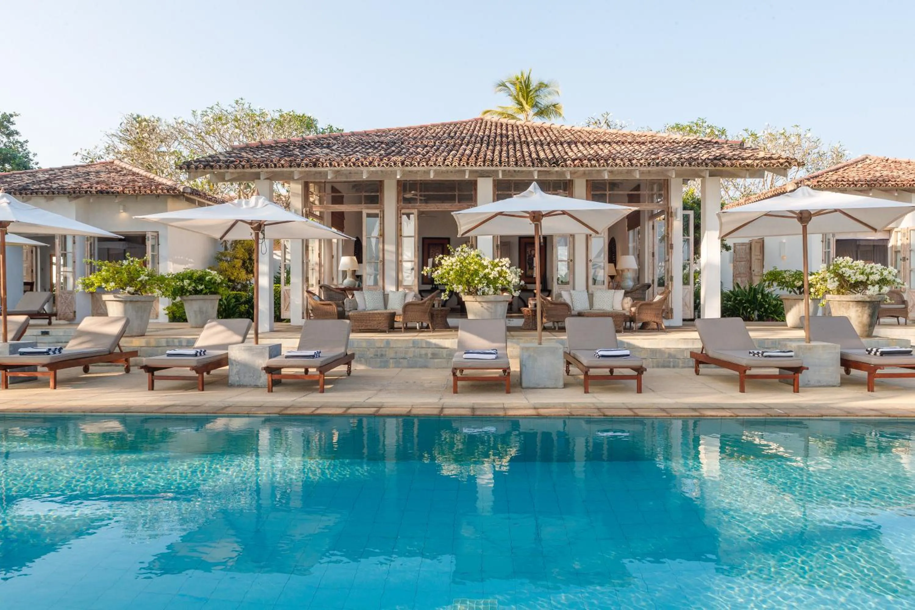Pool view in Habaraduwa House