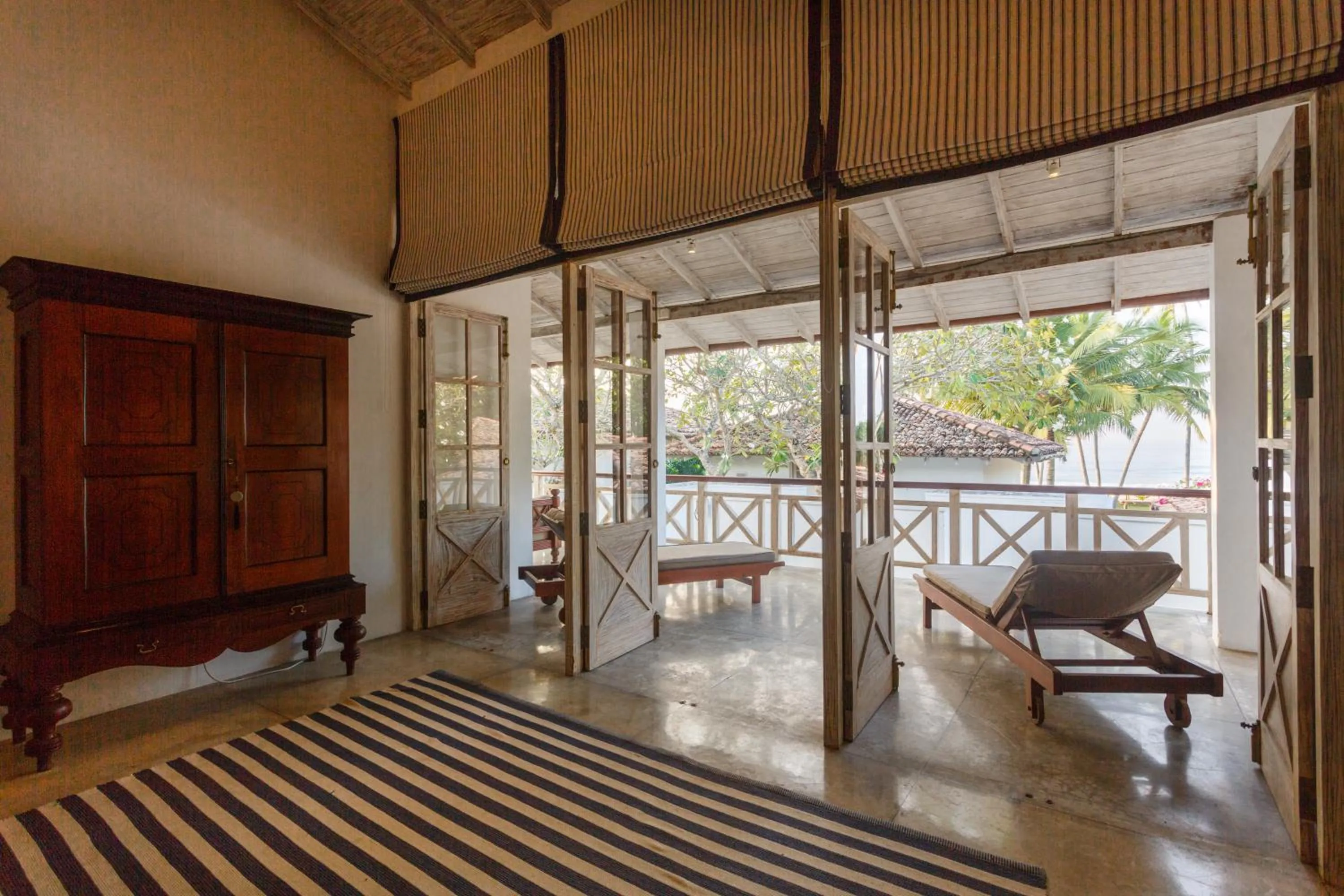 Balcony/Terrace, Bed in Habaraduwa House