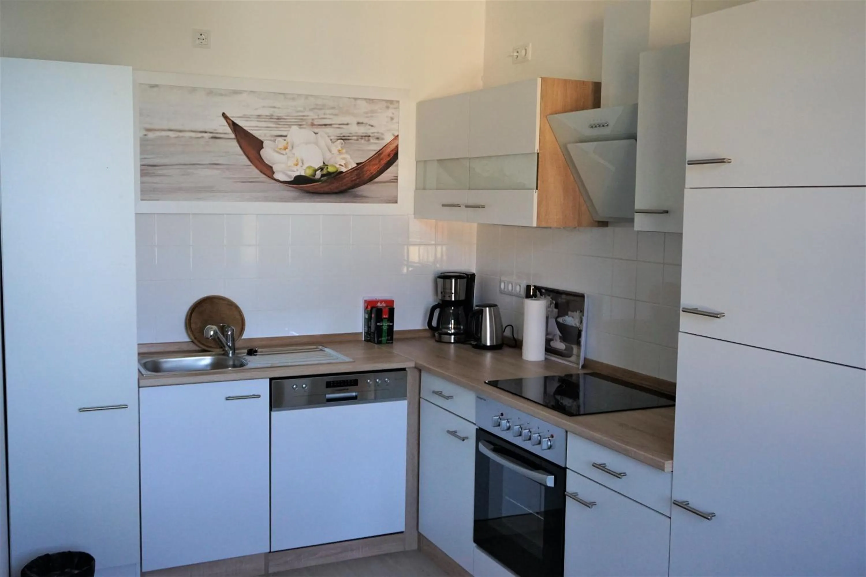 Kitchen or kitchenette in Hotel Schlossresidenz Heitzenhofen