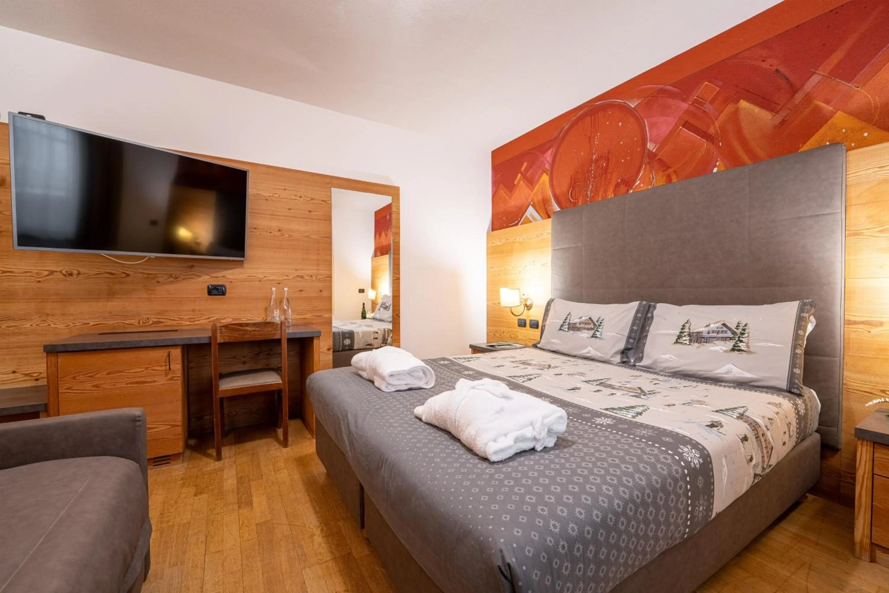 Bedroom, Bed in Hotel il Caminetto Sport