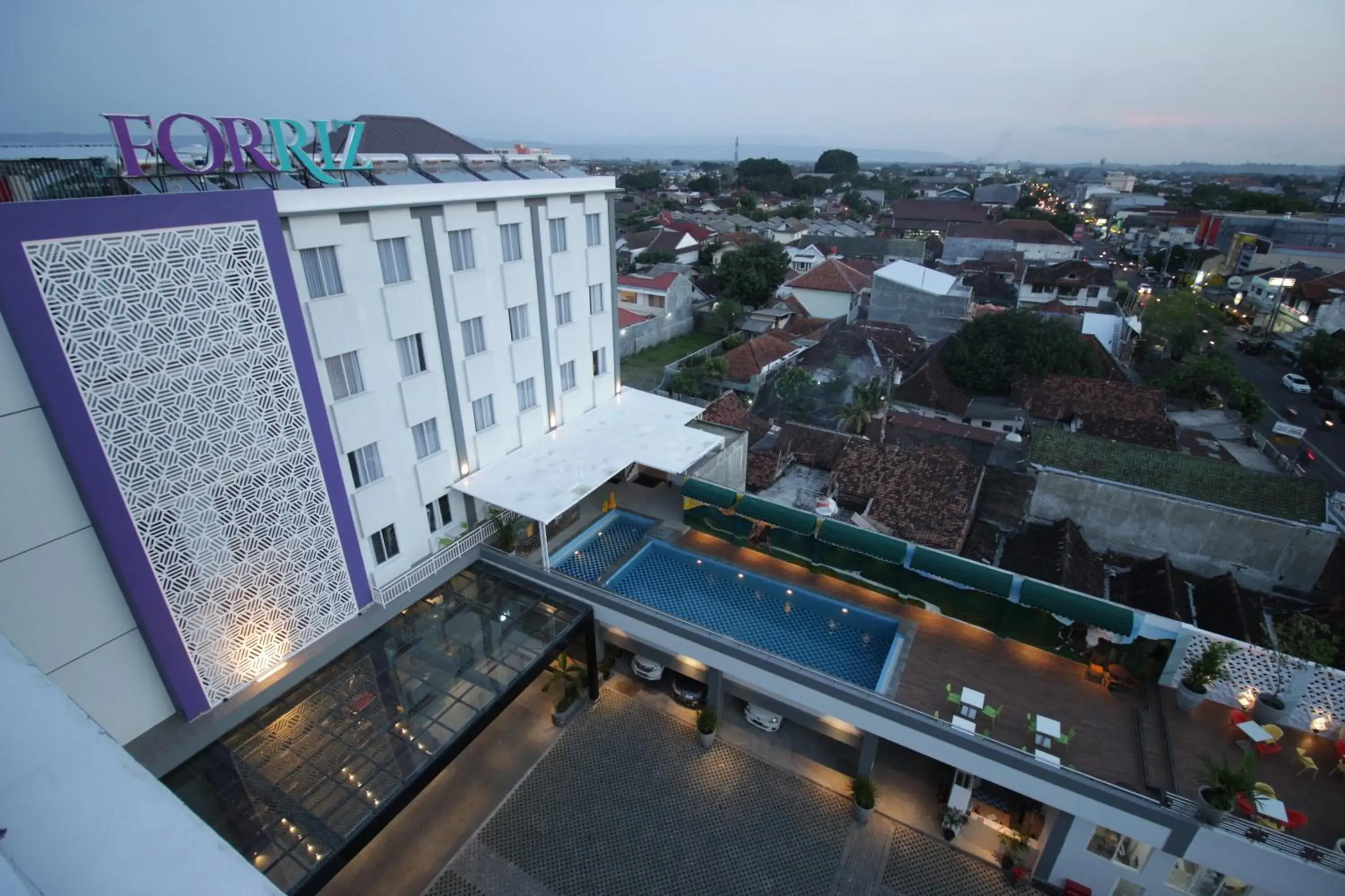 Bird's eye view in Forriz Hotel Yogyakarta Bird's eye view in Forriz Hotel Yogyakarta